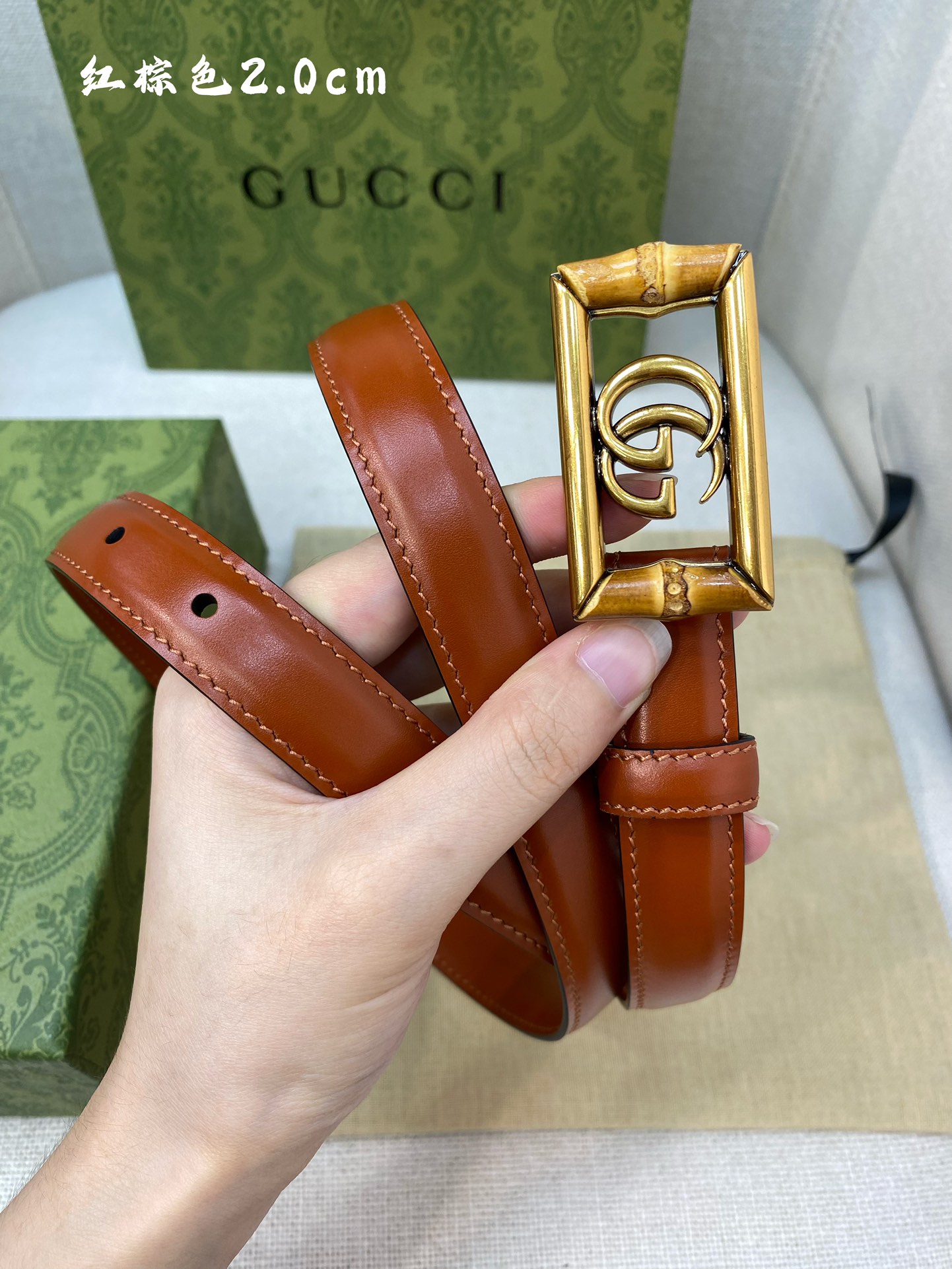 Gucci 高仿八字竹節LOGO皮帶 女款復古2.0cm設計|超A仿原單精品圖片 11 Gucci 高仿八字竹節LOGO皮帶 女款復古2.0cm設計|歐美奢侈品精品推薦