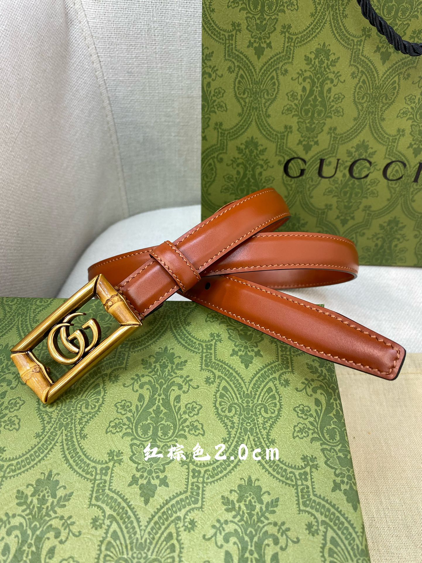 Gucci 高仿八字竹節LOGO皮帶 女款復古2.0cm設計|超A仿原單精品圖片 10 Gucci 高仿八字竹節LOGO皮帶 女款復古2.0cm設計|歐美奢侈品精品推薦
