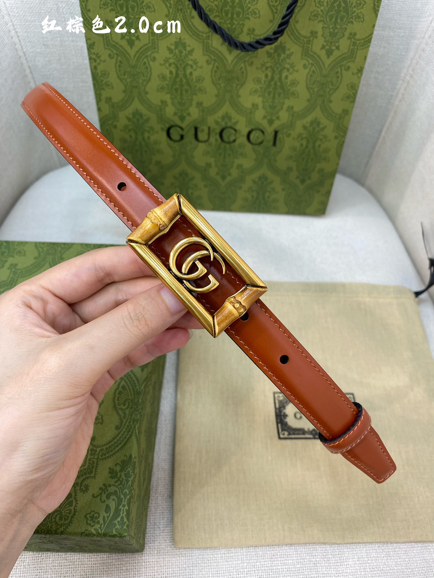 Gucci 高仿八字竹節LOGO皮帶 女款復古2.0cm設計|超A仿原單精品圖片 9 Gucci 高仿八字竹節LOGO皮帶 女款復古2.0cm設計|歐美奢侈品精品推薦