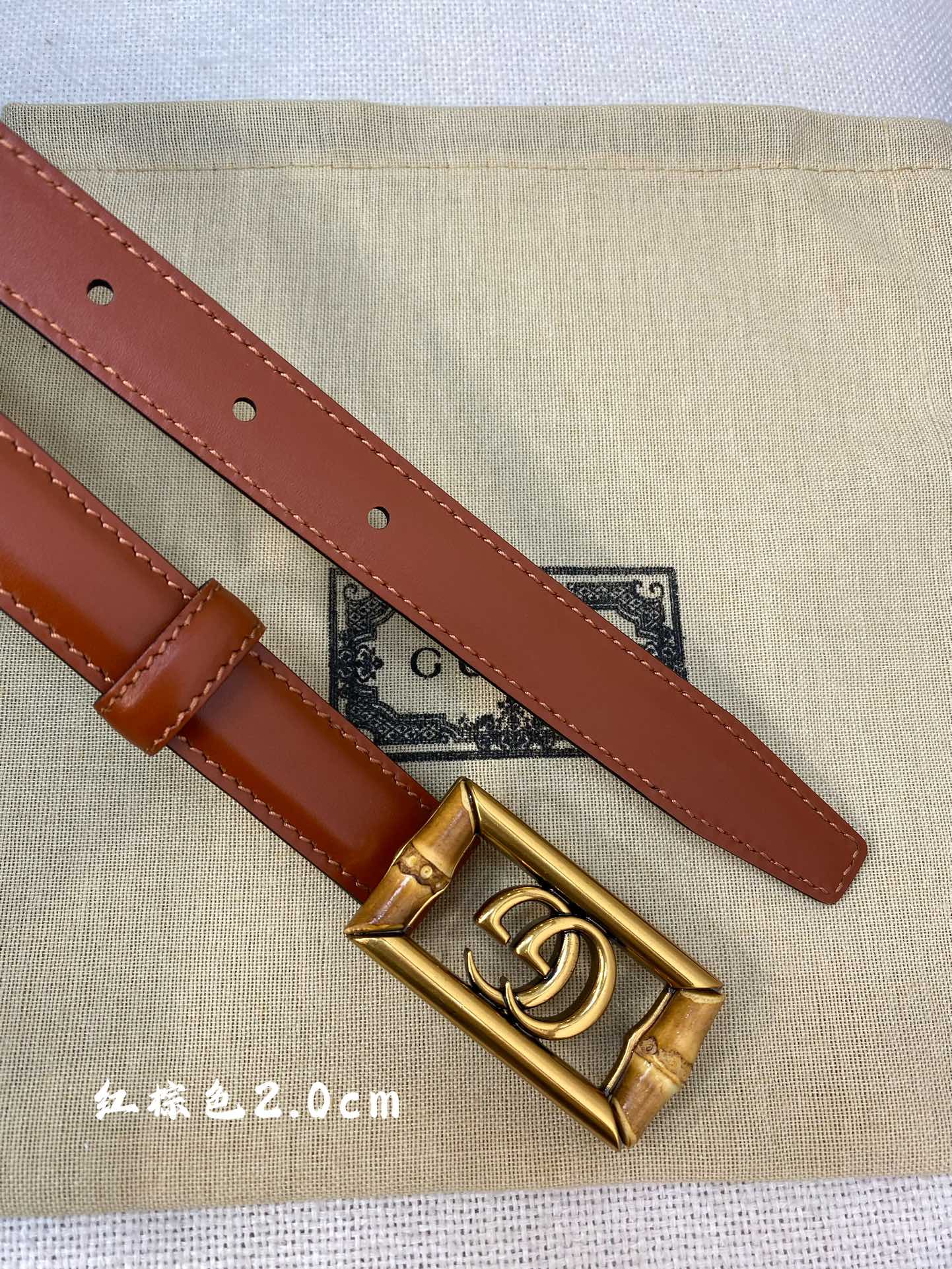 Gucci 高仿八字竹節LOGO皮帶 女款復古2.0cm設計|超A仿原單精品圖片 7 Gucci 高仿八字竹節LOGO皮帶 女款復古2.0cm設計|歐美奢侈品精品推薦