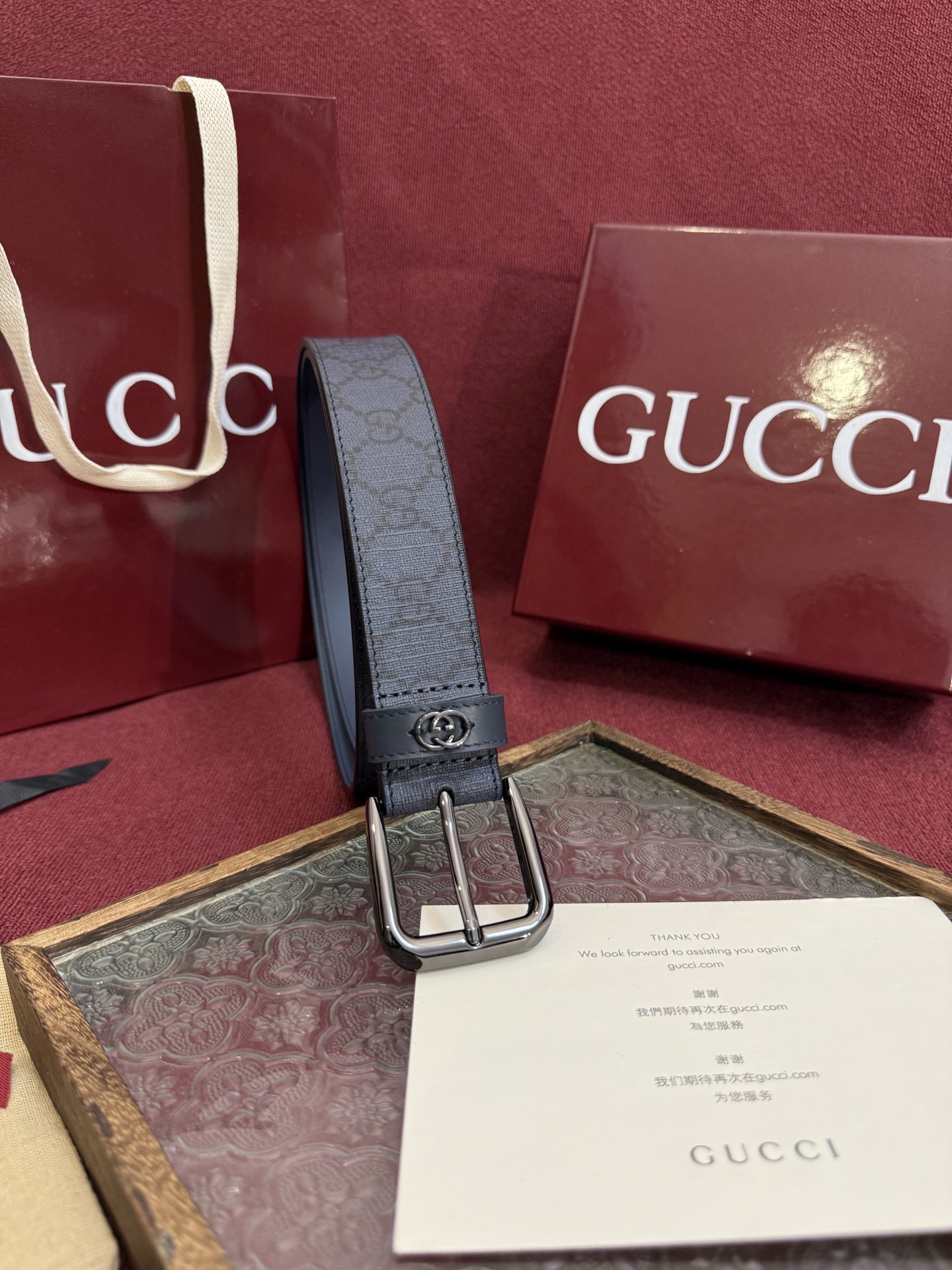 Gucci一比一精品皮帶黑色壓紋款時尚低調風|超A仿原單精品圖片 10 Gucci一比一精品皮帶黑色壓紋款時尚低調風|歐美奢侈品精品推薦