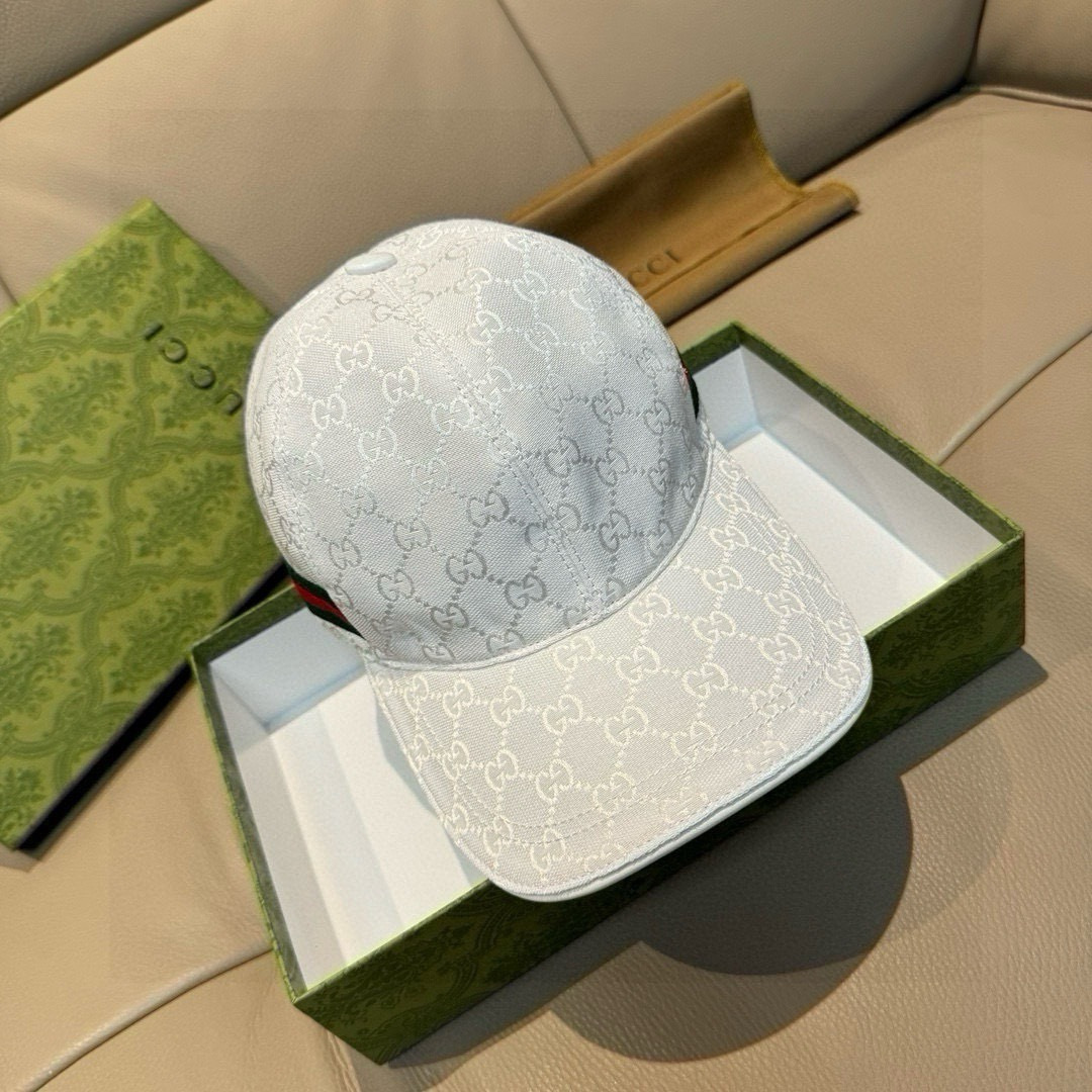 Gucci高仿男女款經典GG緹花棒球帽 白色織帶設計簡約百搭|超A仿原單精品圖片 12 Gucci高仿男女款經典GG緹花棒球帽 白色織帶設計簡約百搭|歐美奢侈品精品推薦