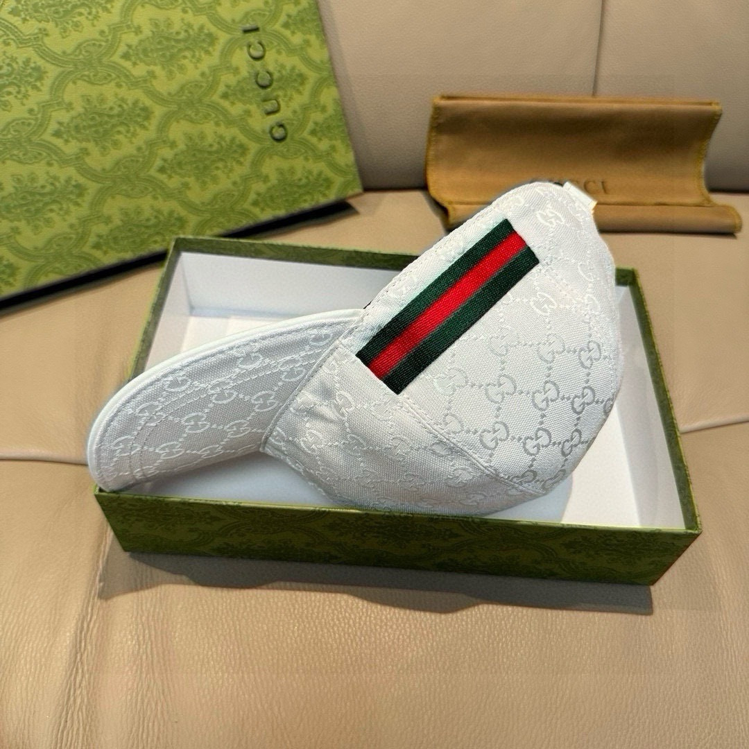 Gucci高仿男女款經典GG緹花棒球帽 白色織帶設計簡約百搭|超A仿原單精品圖片 9 Gucci高仿男女款經典GG緹花棒球帽 白色織帶設計簡約百搭|歐美奢侈品精品推薦