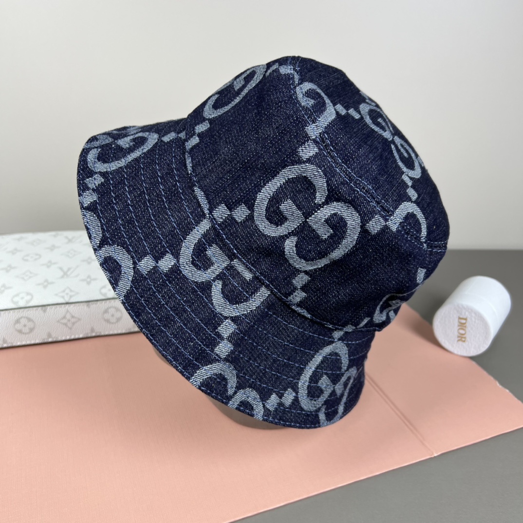 GucciA貨丹寧漁夫帽 三色滿版GG刺繡設計 街頭復古風格|超A仿原單精品圖片 13 GucciA貨丹寧漁夫帽 三色滿版GG刺繡設計 街頭復古風格|歐美奢侈品精品推薦