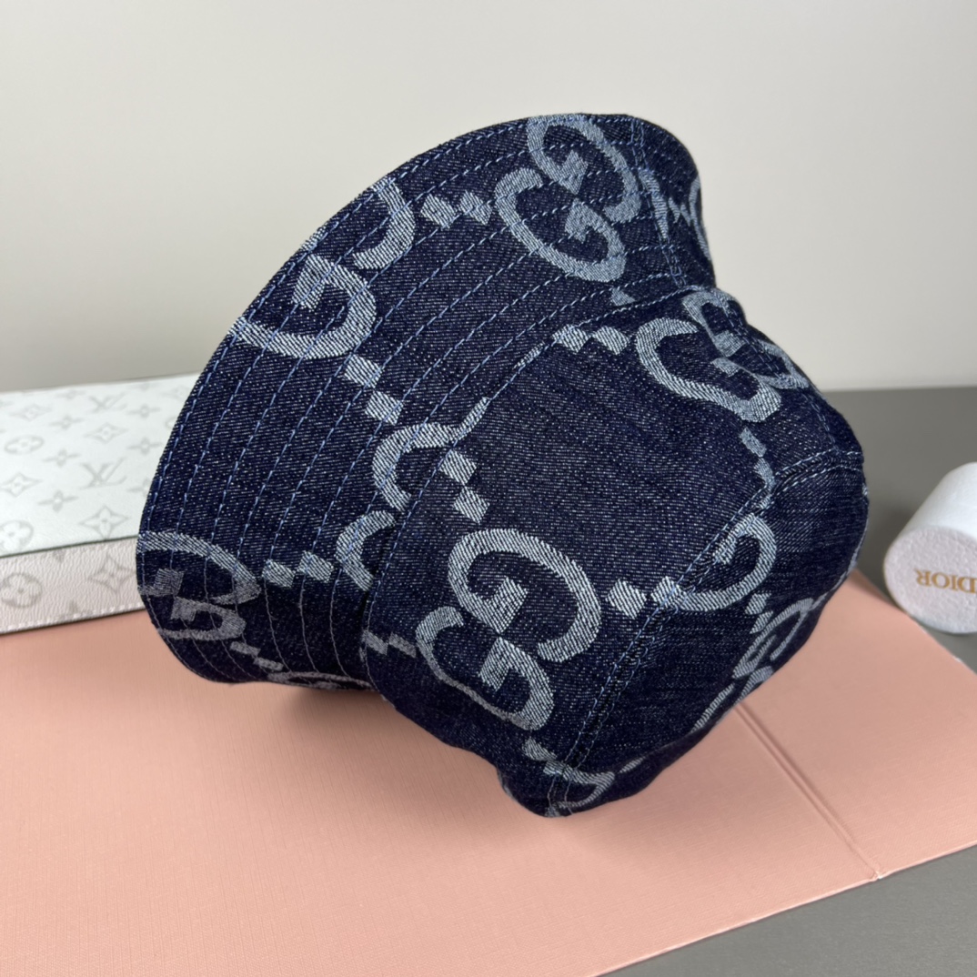 GucciA貨丹寧漁夫帽 三色滿版GG刺繡設計 街頭復古風格|超A仿原單精品圖片 10 GucciA貨丹寧漁夫帽 三色滿版GG刺繡設計 街頭復古風格|歐美奢侈品精品推薦