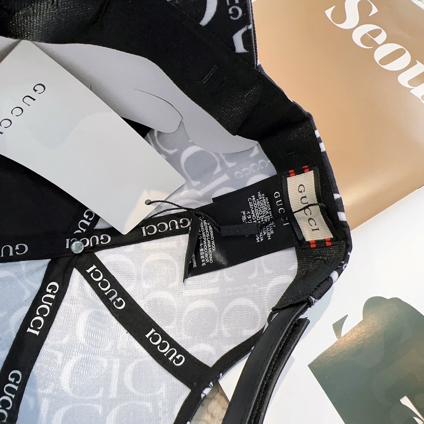 Gucci一比一男女款滿版LOGO棒球帽 黑藍配色潮流字母帽|超A仿原單精品圖片 7 Gucci一比一男女款滿版LOGO棒球帽 黑藍配色潮流字母帽|歐美奢侈品精品推薦