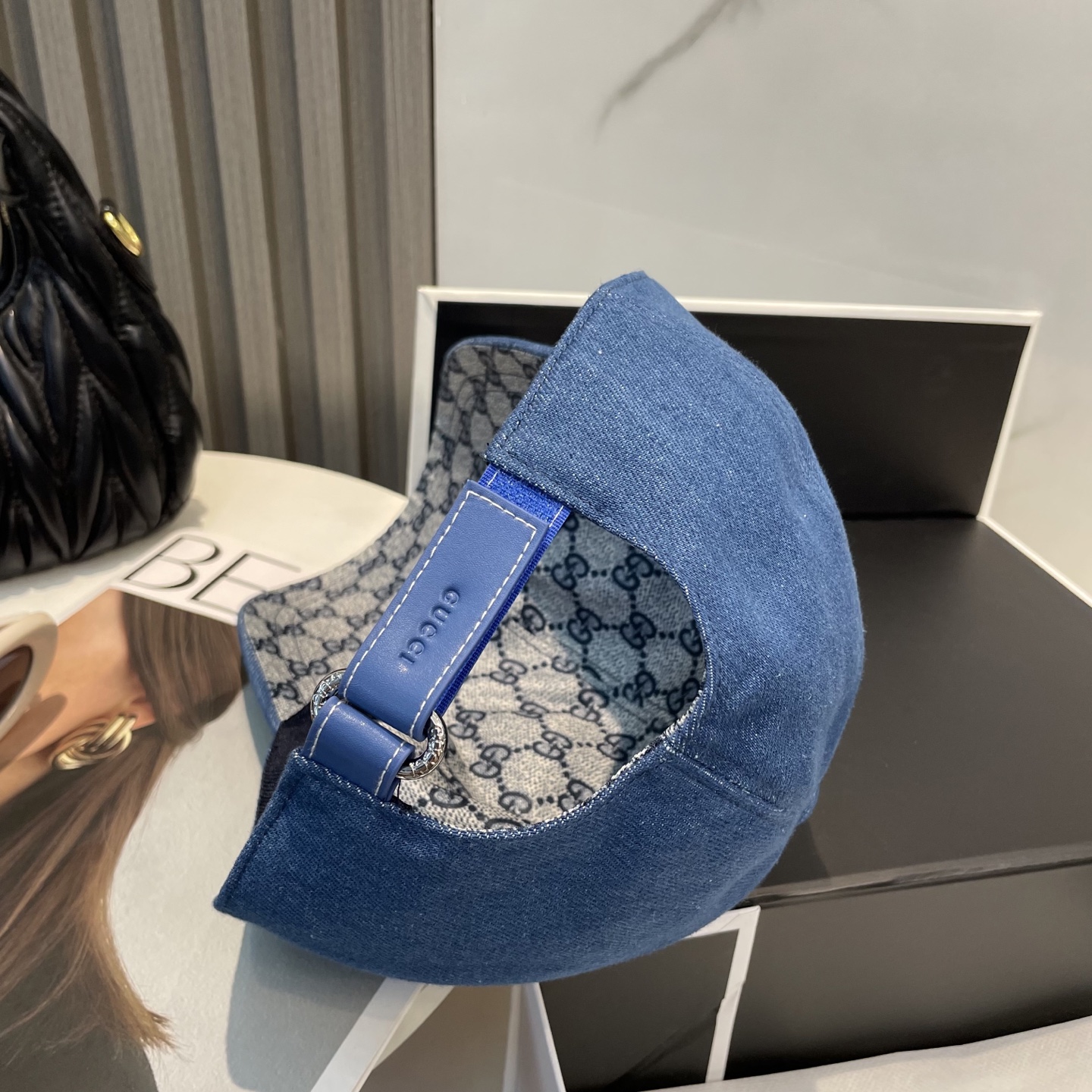 Gucci一比一牛仔LOGO棒球帽 男女款丹寧風設計 夏季經典帽款｜歐美奢侈品精品推薦