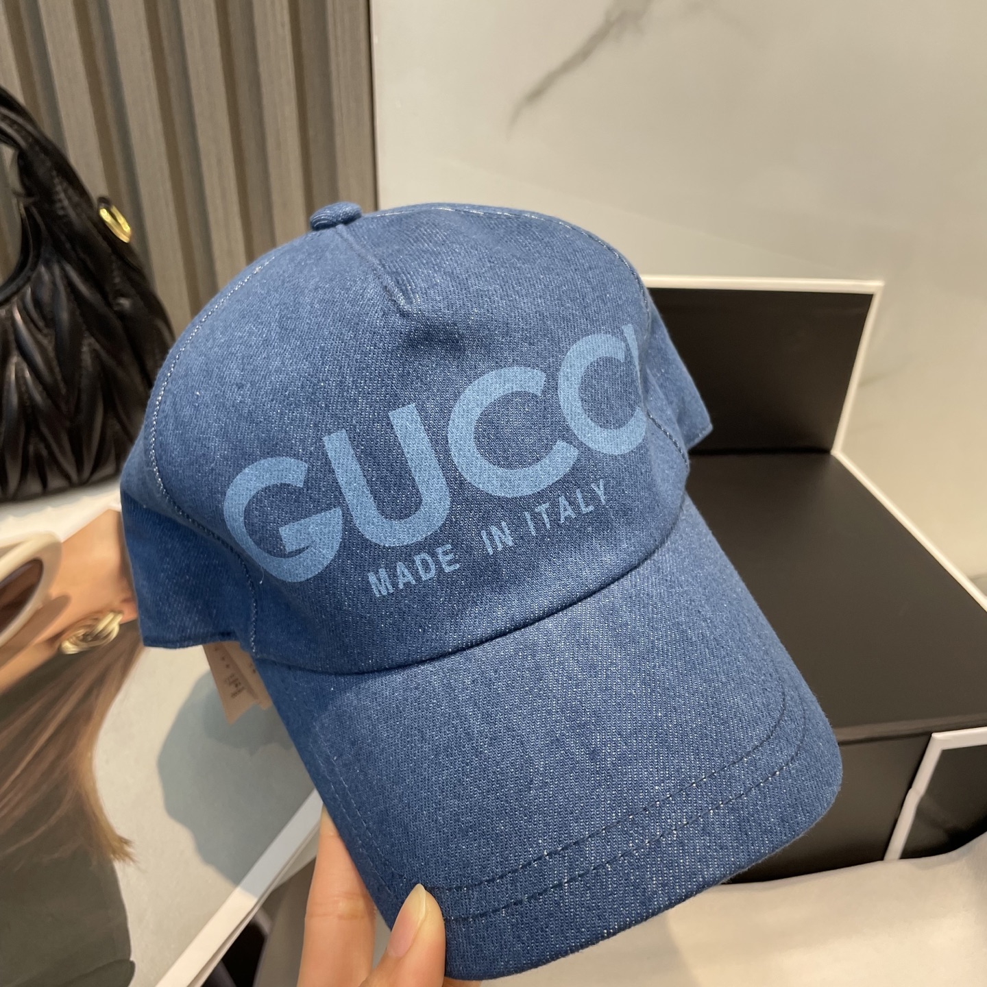 Gucci一比一牛仔LOGO棒球帽 男女款丹寧風設計 夏季經典帽款｜歐美奢侈品精品推薦