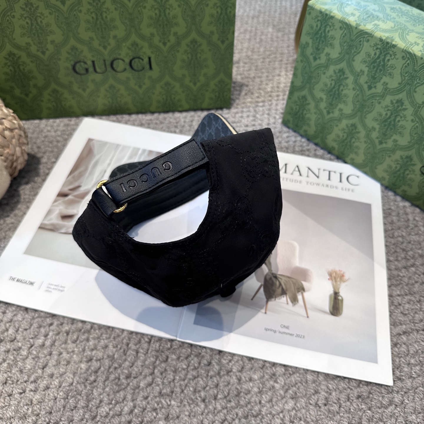 Gucci一比一 GG老花棒球帽 黑灰拼接潮流百搭帽型|超A仿原單精品圖片 7 Gucci一比一 GG老花棒球帽 黑灰拼接潮流百搭帽型|歐美奢侈品精品推薦