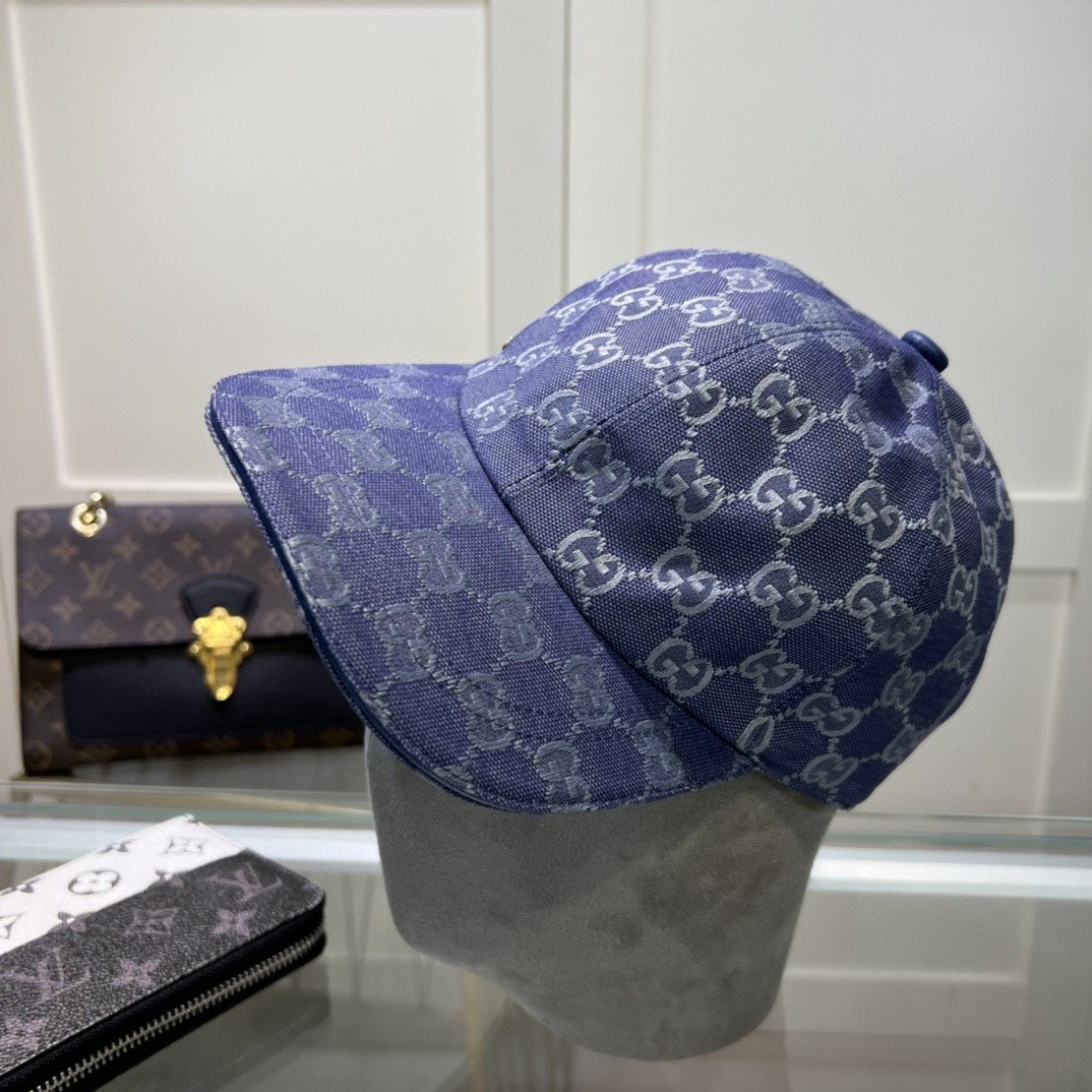 Gucci A貨 GG丹寧老花帽 雙色牛仔藍粉紅配色 新潮街頭感十足|超A仿原單精品圖片 14 Gucci A貨 GG丹寧老花帽 雙色牛仔藍粉紅配色 新潮街頭感十足|歐美奢侈品精品推薦