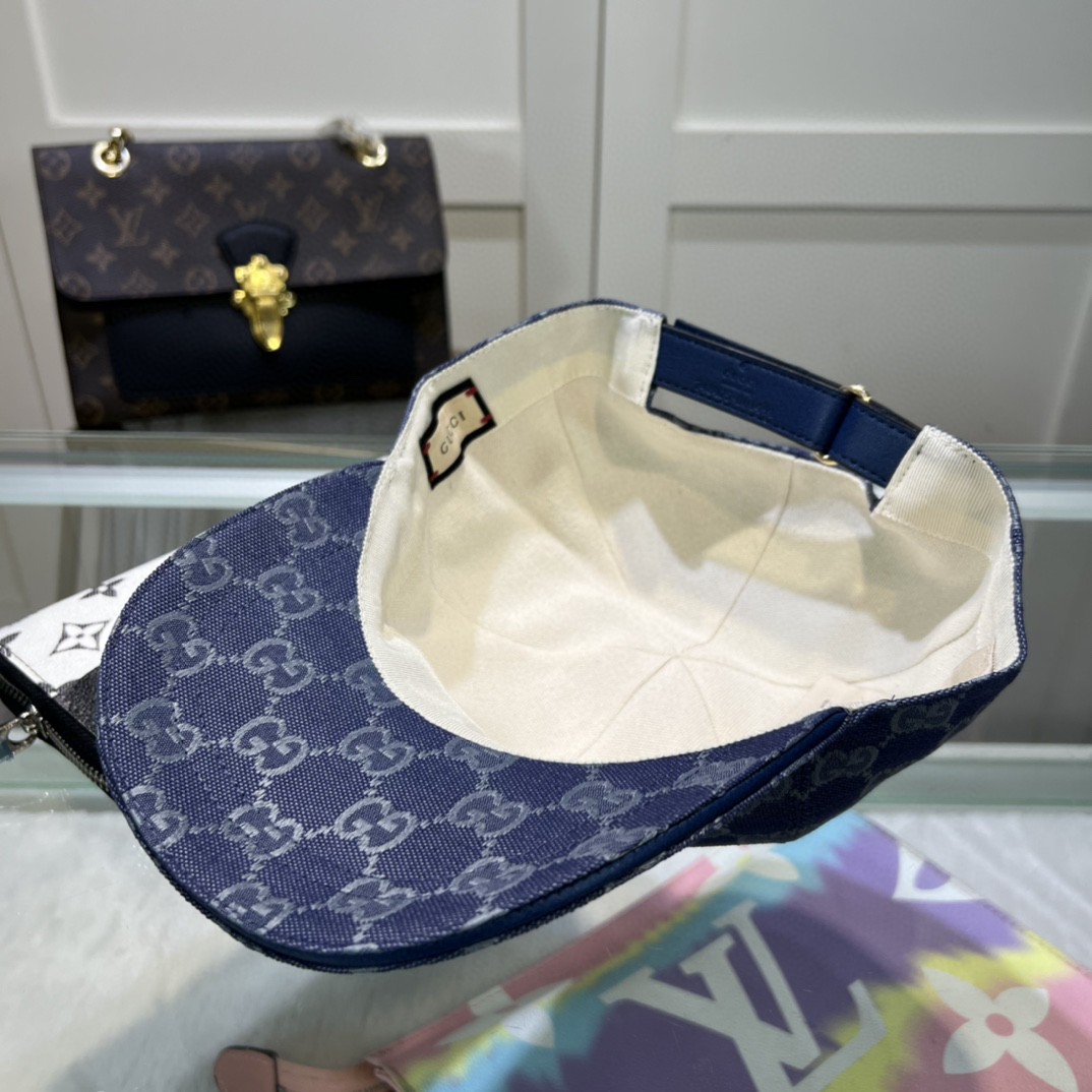 Gucci A貨 GG丹寧老花帽 雙色牛仔藍粉紅配色 新潮街頭感十足|超A仿原單精品圖片 9 Gucci A貨 GG丹寧老花帽 雙色牛仔藍粉紅配色 新潮街頭感十足|歐美奢侈品精品推薦