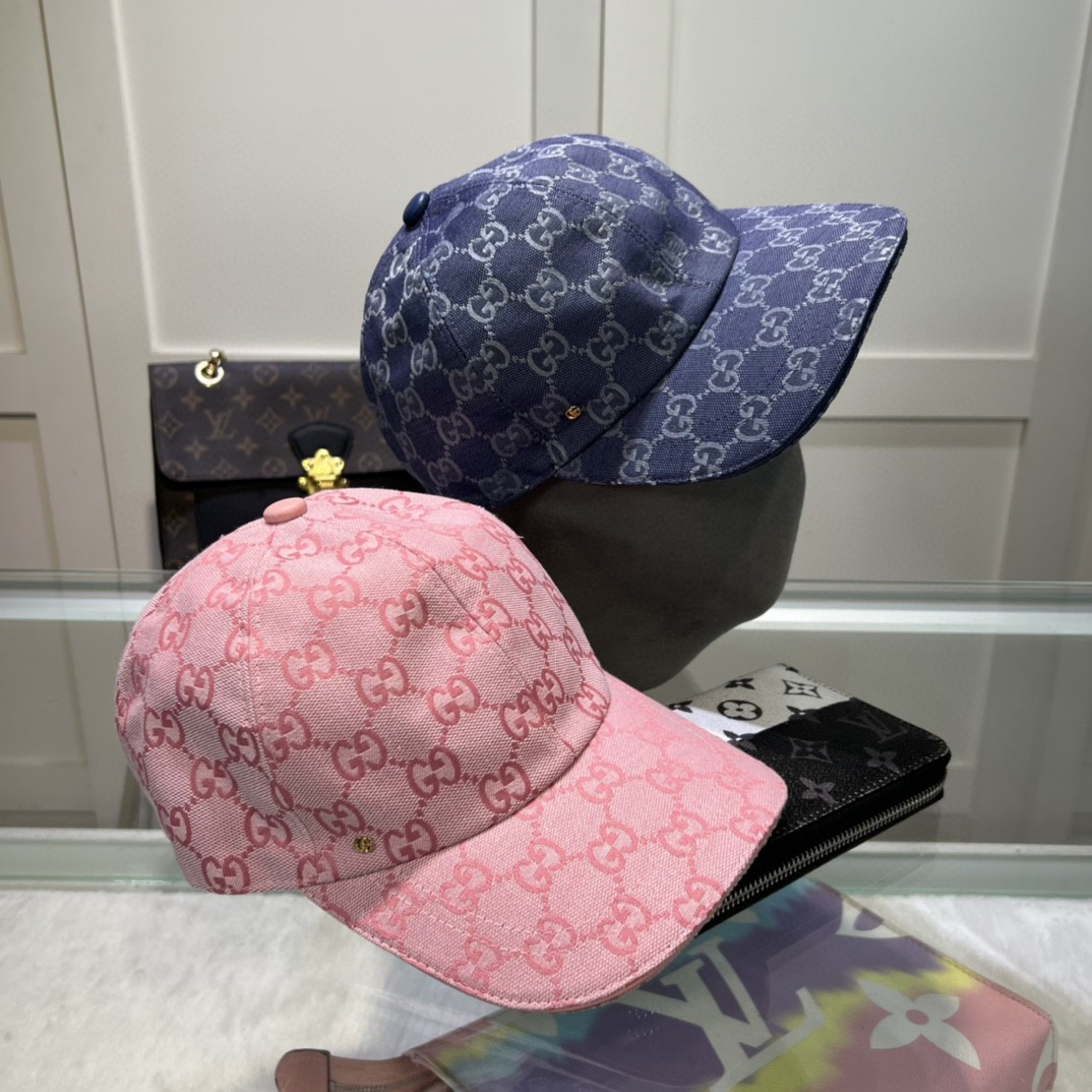 Gucci A貨 GG丹寧老花帽 雙色牛仔藍粉紅配色 新潮街頭感十足|超A仿原單精品圖片 8 Gucci A貨 GG丹寧老花帽 雙色牛仔藍粉紅配色 新潮街頭感十足|歐美奢侈品精品推薦