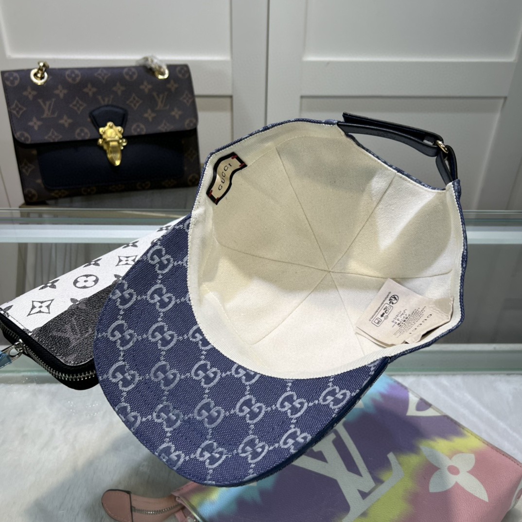 Gucci A貨 GG丹寧老花帽 雙色牛仔藍粉紅配色 新潮街頭感十足|超A仿原單精品圖片 7 Gucci A貨 GG丹寧老花帽 雙色牛仔藍粉紅配色 新潮街頭感十足|歐美奢侈品精品推薦