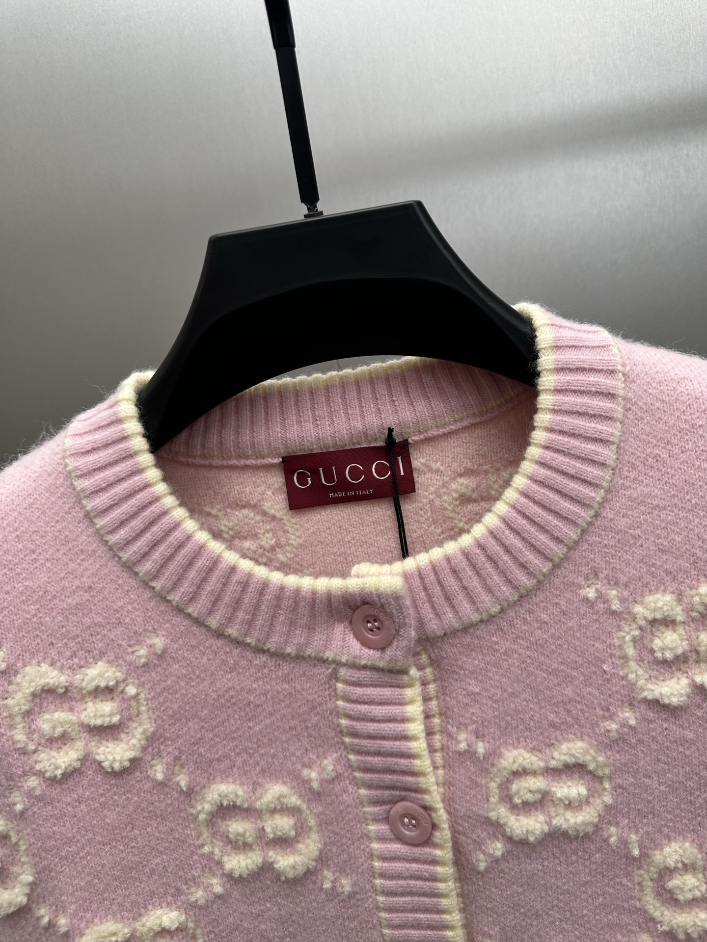 Gucci一比一女款針織開襟外套 粉色GG立體織紋設計 甜美可愛款| 13 Gucci一比一女款針織開襟外套 粉色GG立體織紋設計 甜美可愛款