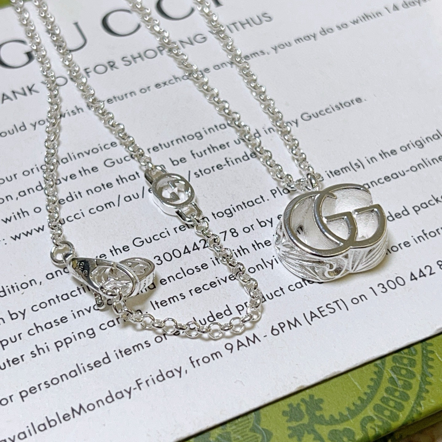 Gucci原單雙G吊墜細鍊項鍊 極簡風格日常通勤推薦款｜歐美奢侈品精品推薦