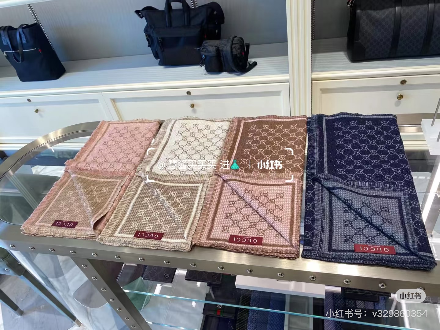 Gucci 一比一黑金雙G羊毛圍巾 女款奢華大器專櫃同步熱賣｜歐美奢侈品精品推薦