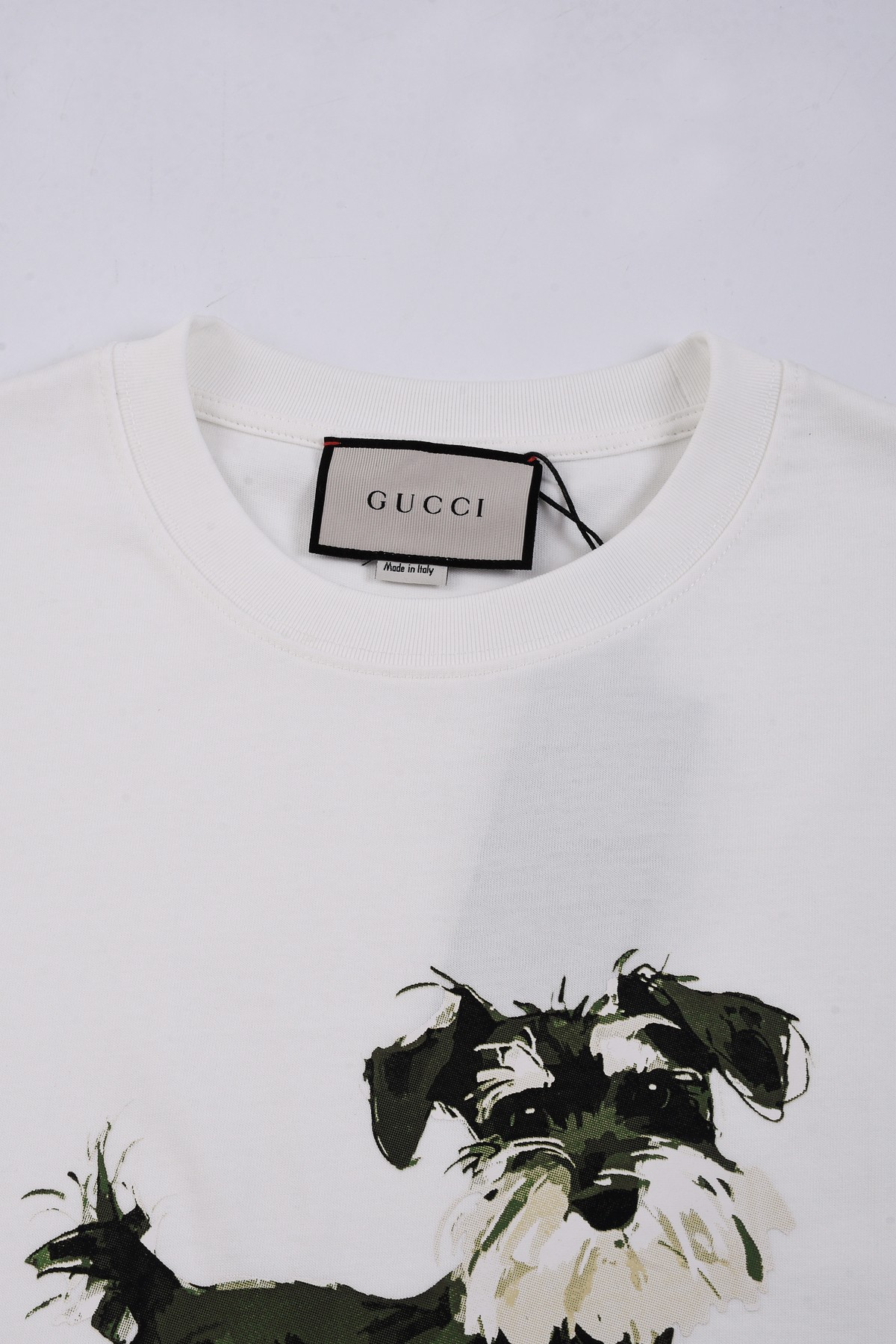 Gucci精品仿製女款白T 萌犬主題印花圖案 百搭街頭人氣款| 14 Gucci精品仿製女款白T 萌犬主題印花圖案 百搭街頭人氣款