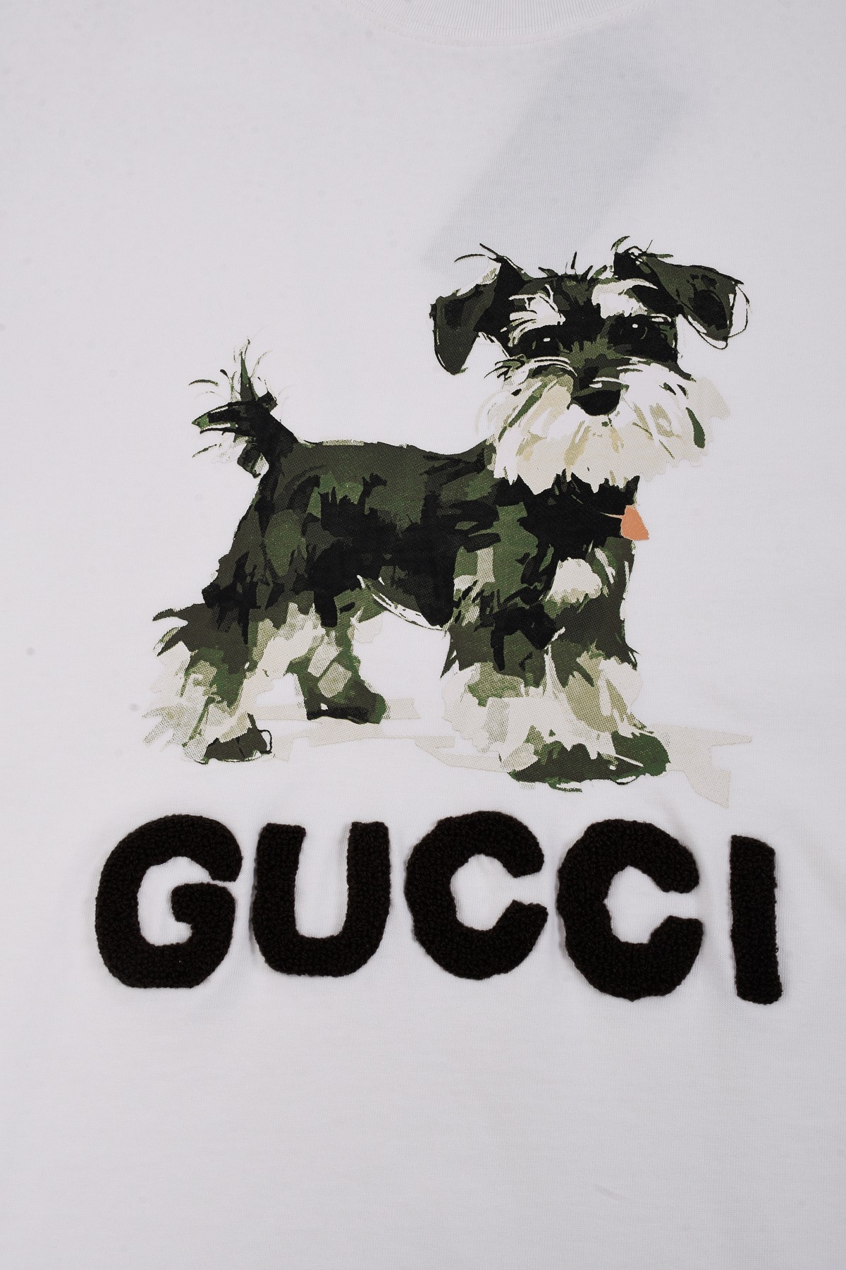 Gucci精品仿製女款白T 萌犬主題印花圖案 百搭街頭人氣款| 12 Gucci精品仿製女款白T 萌犬主題印花圖案 百搭街頭人氣款