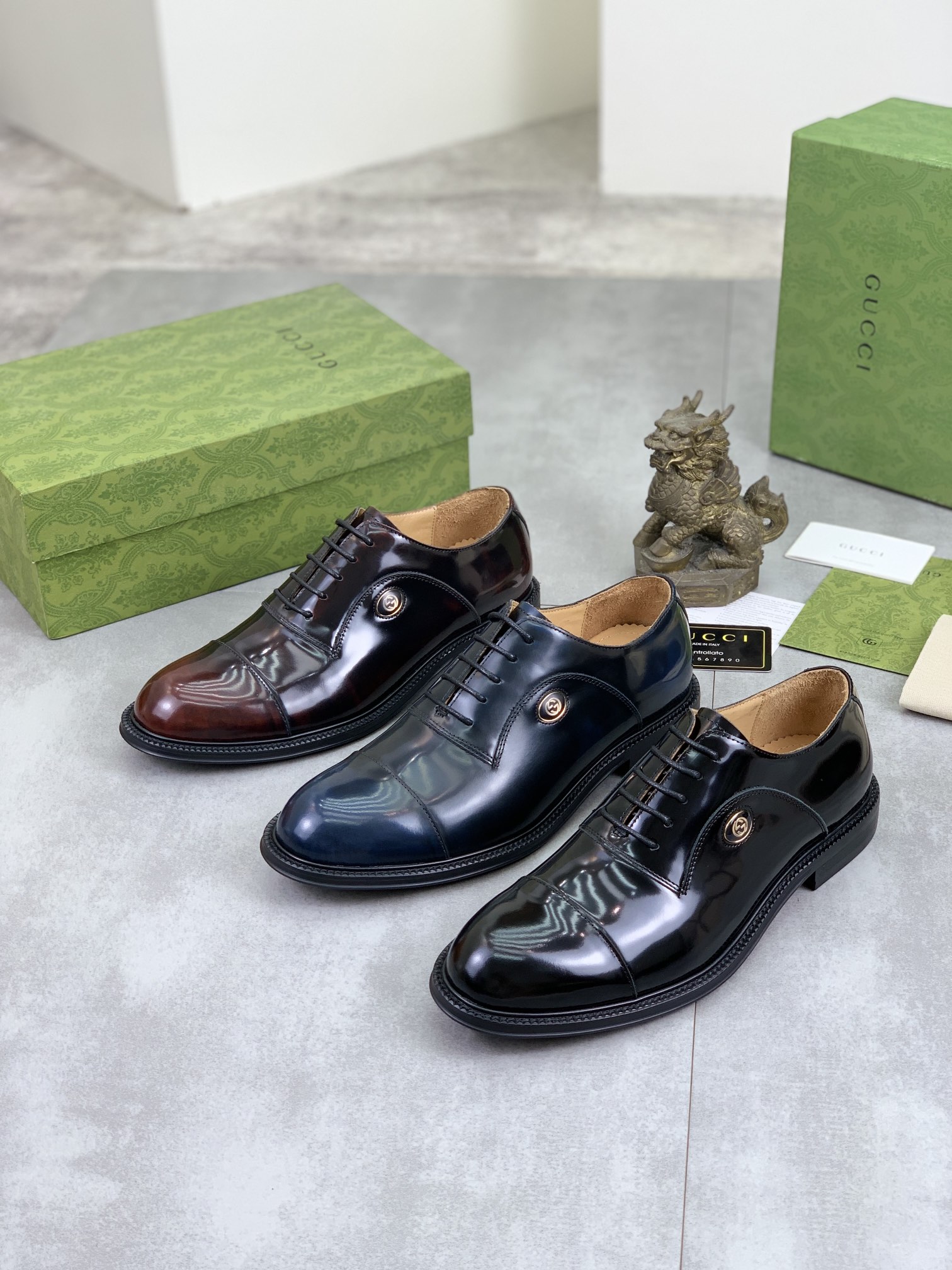 Gucci高仿男士酒紅皮鞋亮面工藝復古紳士風|超A仿原單精品圖片 14 Gucci高仿男士酒紅皮鞋亮面工藝復古紳士風|歐美奢侈品精品推薦