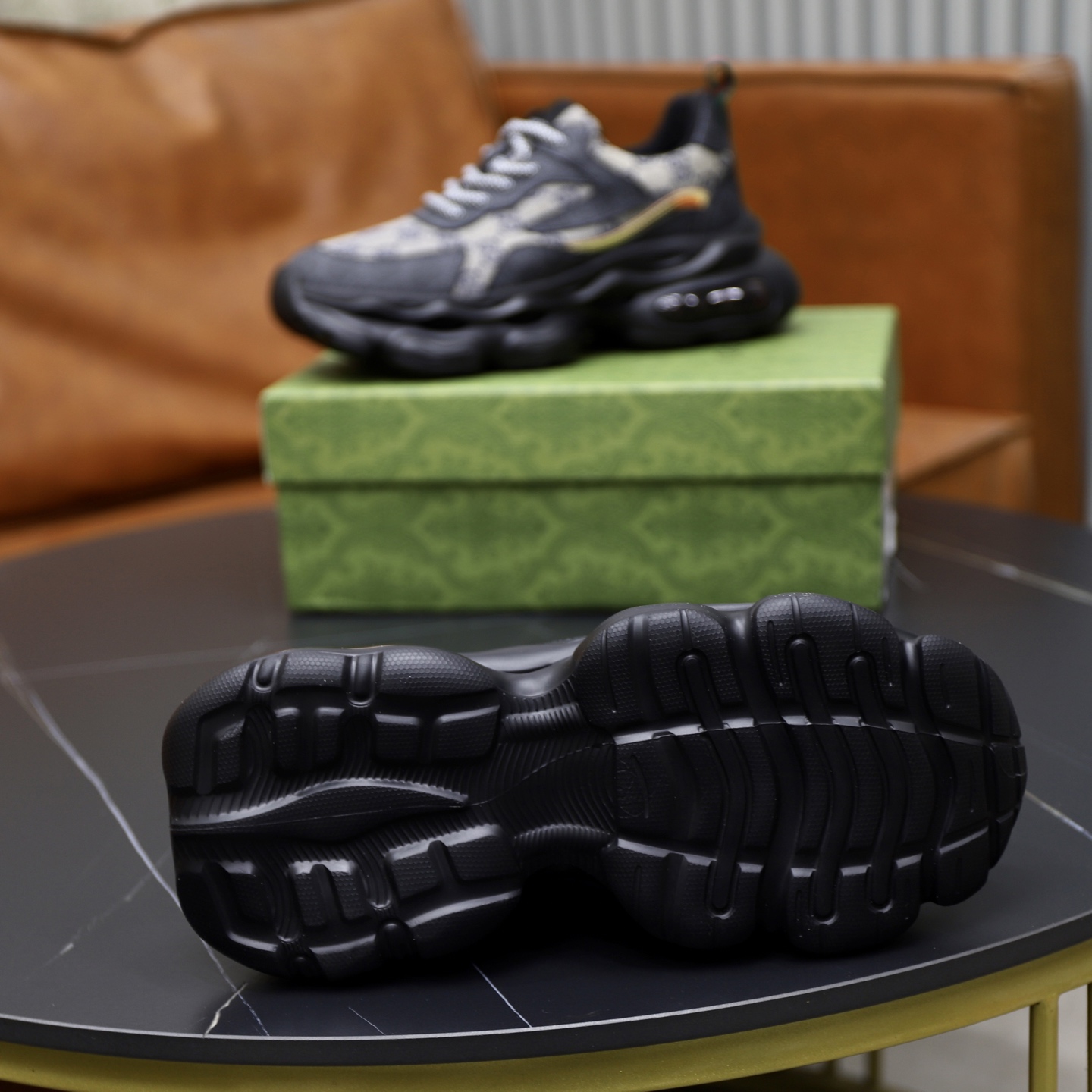 Gucci 高仿老花男士厚底運動鞋 GG經典圖紋 潮人必備款|超A仿原單精品圖片 7 Gucci 高仿老花男士厚底運動鞋 GG經典圖紋 潮人必備款|歐美奢侈品精品推薦