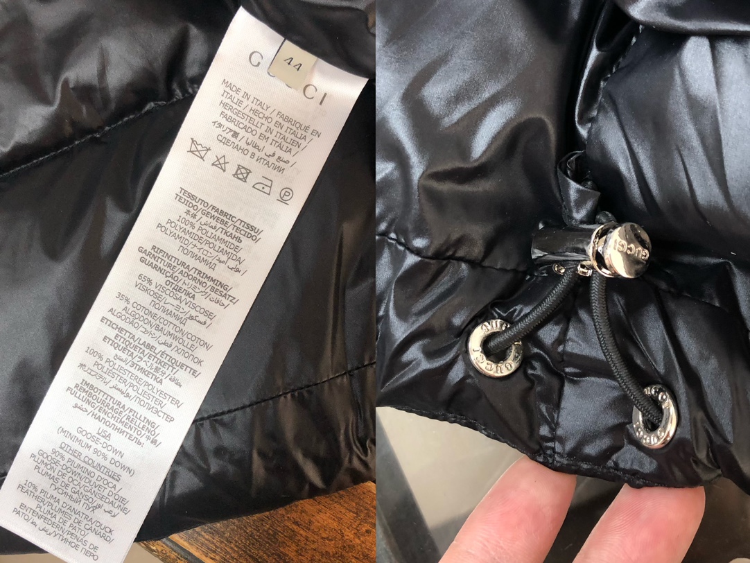 Gucci原單羽絨外套亮面黑色雙白線運動風男款|超A仿原單精品圖片 7 Gucci原單羽絨外套亮面黑色雙白線運動風男款|歐美奢侈品精品推薦