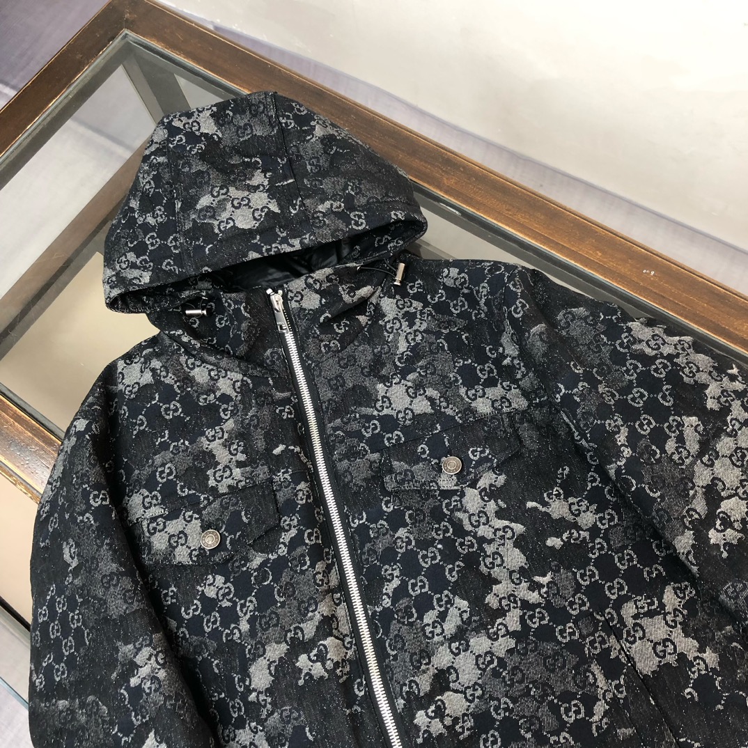 Gucci高仿迷彩印花外套男款連帽拉鍊街頭風格| 13 Gucci高仿迷彩印花外套男款連帽拉鍊街頭風格