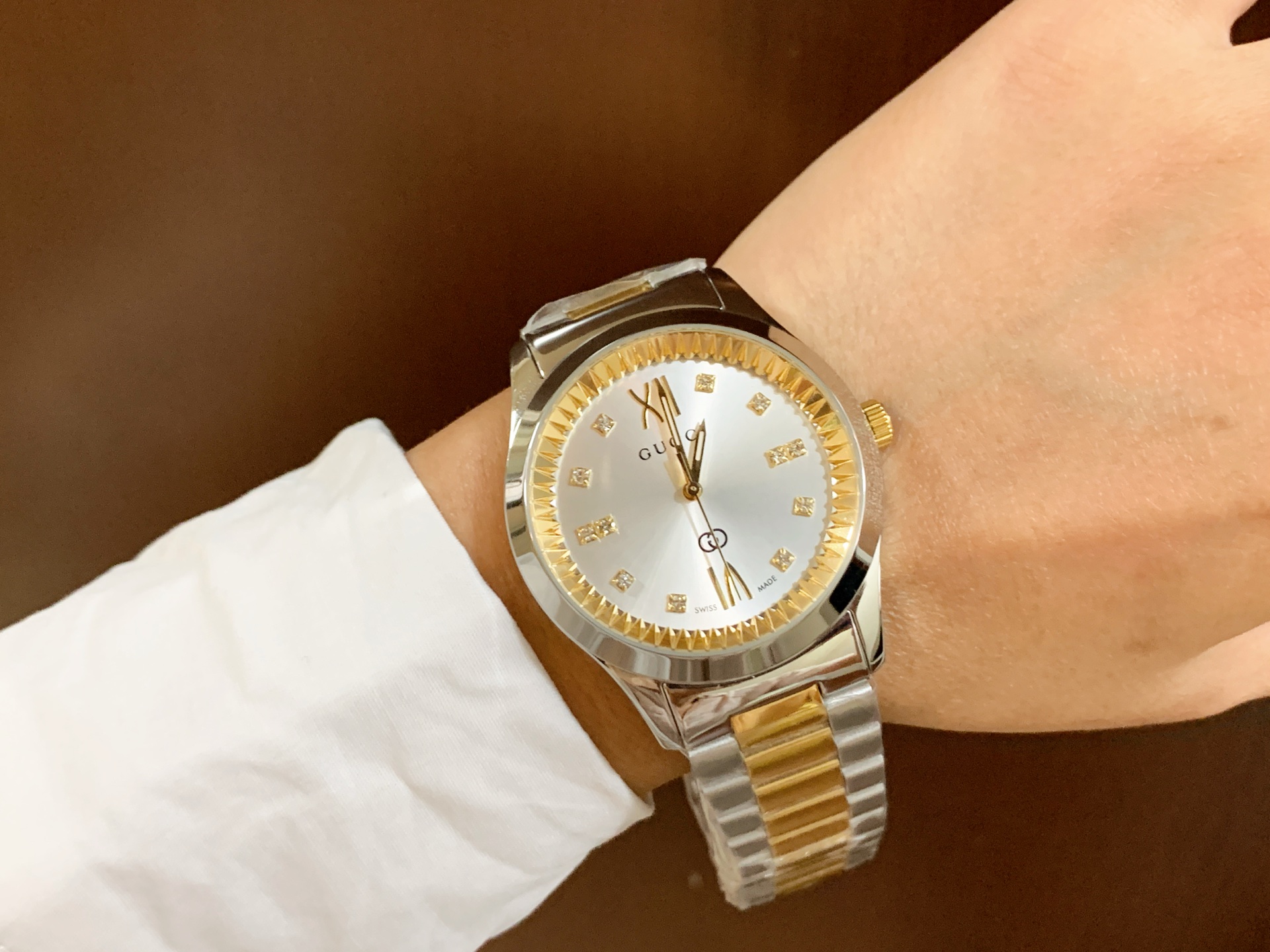 Gucci原單男錶 金殼白面時標設計 高亮金屬機械風格腕錶|超A仿原單精品圖片 13 Gucci原單男錶 金殼白面時標設計 高亮金屬機械風格腕錶|歐美奢侈品精品推薦