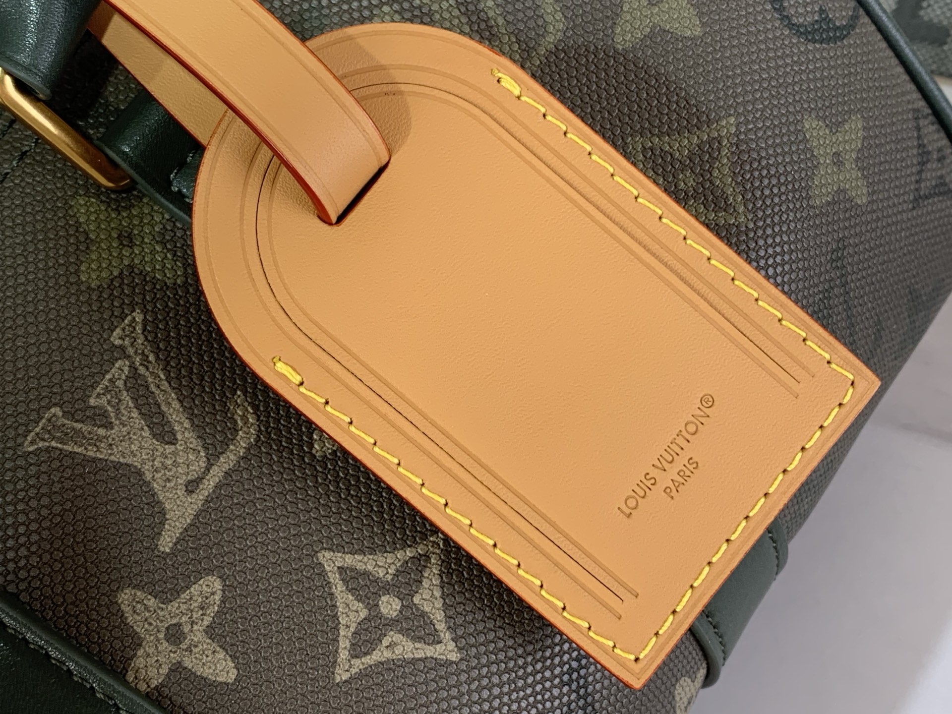 LV A貨老花波士頓包 綠灰配色復古風格 旅行通勤雙用款|超A仿原單精品圖片 9 LV A貨老花波士頓包 綠灰配色復古風格 旅行通勤雙用款|歐美奢侈品精品推薦