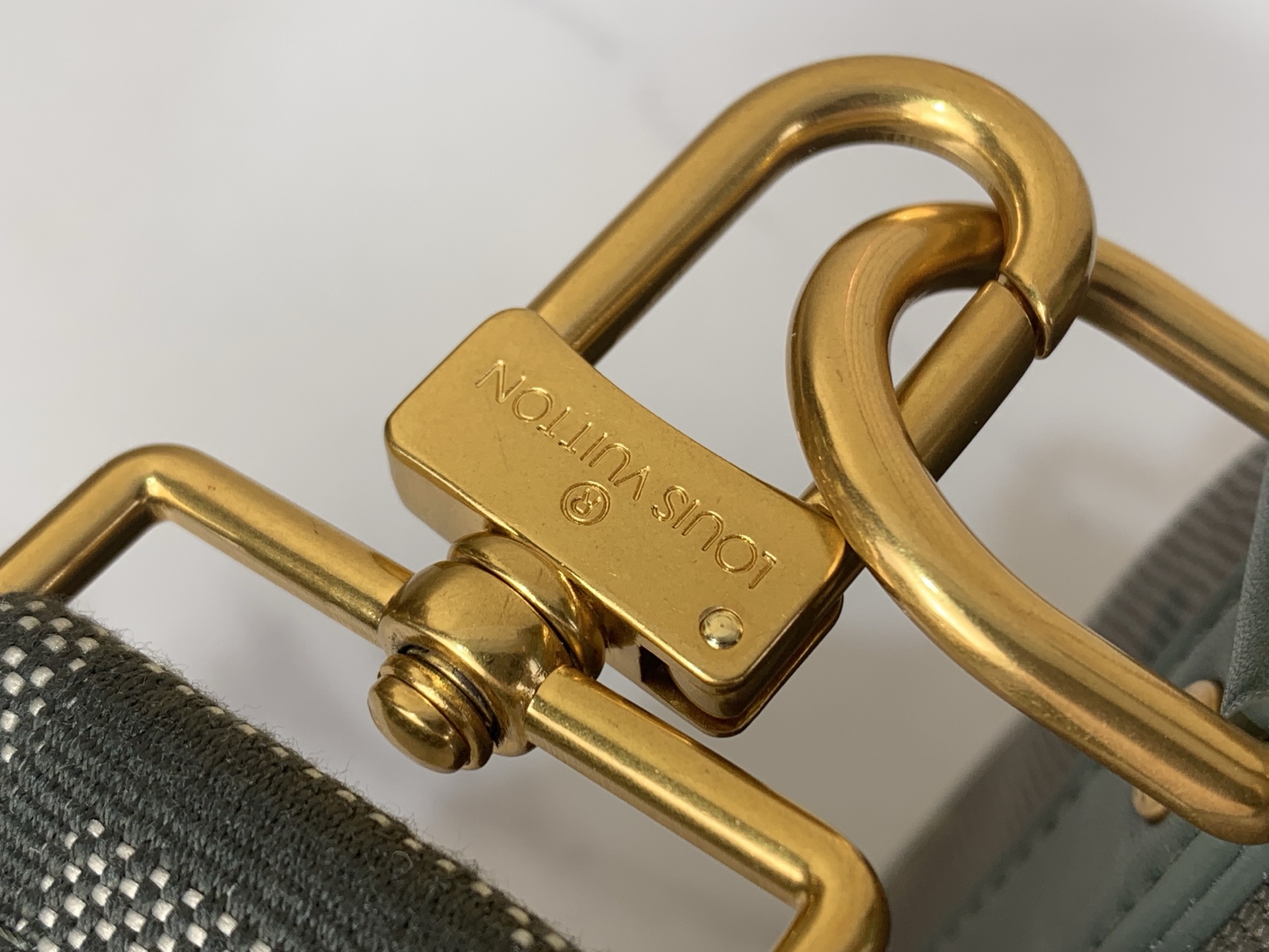 LV A貨老花波士頓包 綠灰配色復古風格 旅行通勤雙用款|超A仿原單精品圖片 8 LV A貨老花波士頓包 綠灰配色復古風格 旅行通勤雙用款|歐美奢侈品精品推薦