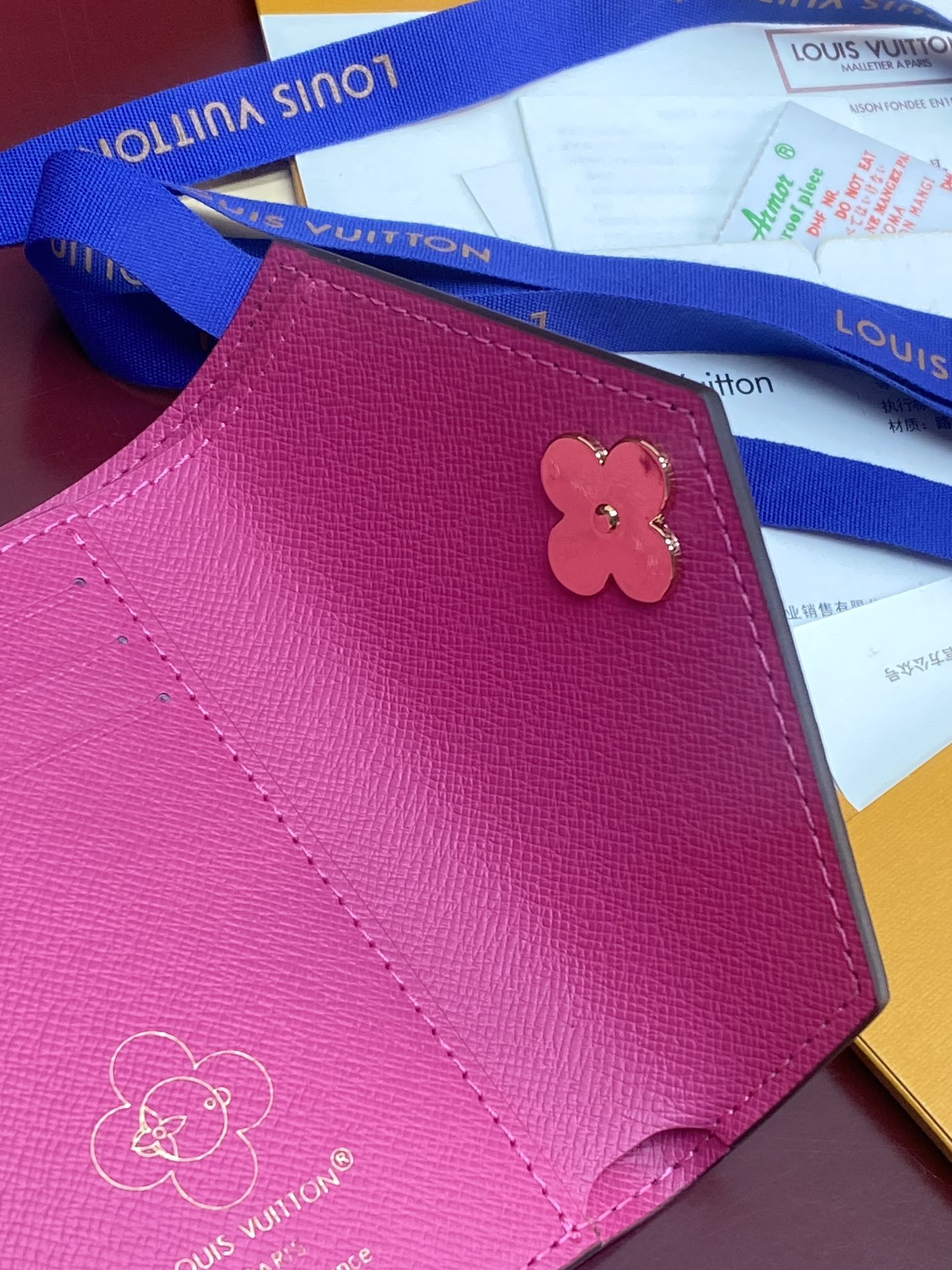 LV高仿花卉老花三折短夾 女士款可愛印花圖騰 附專櫃包裝｜歐美奢侈品精品推薦