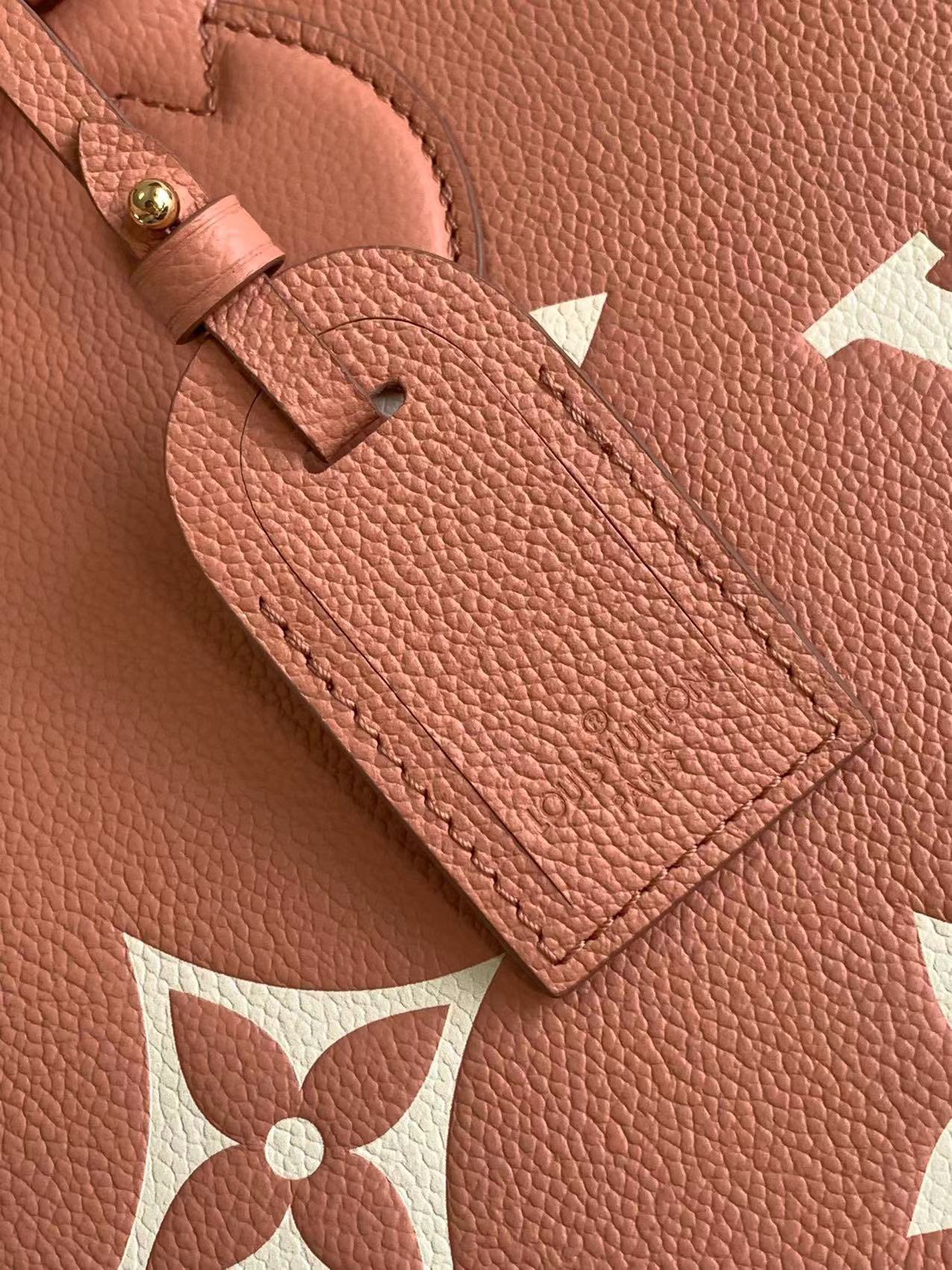 LV高仿OnTheGo GM磚紅老花托特包 經典大尺寸通勤之選｜歐美奢侈品精品推薦