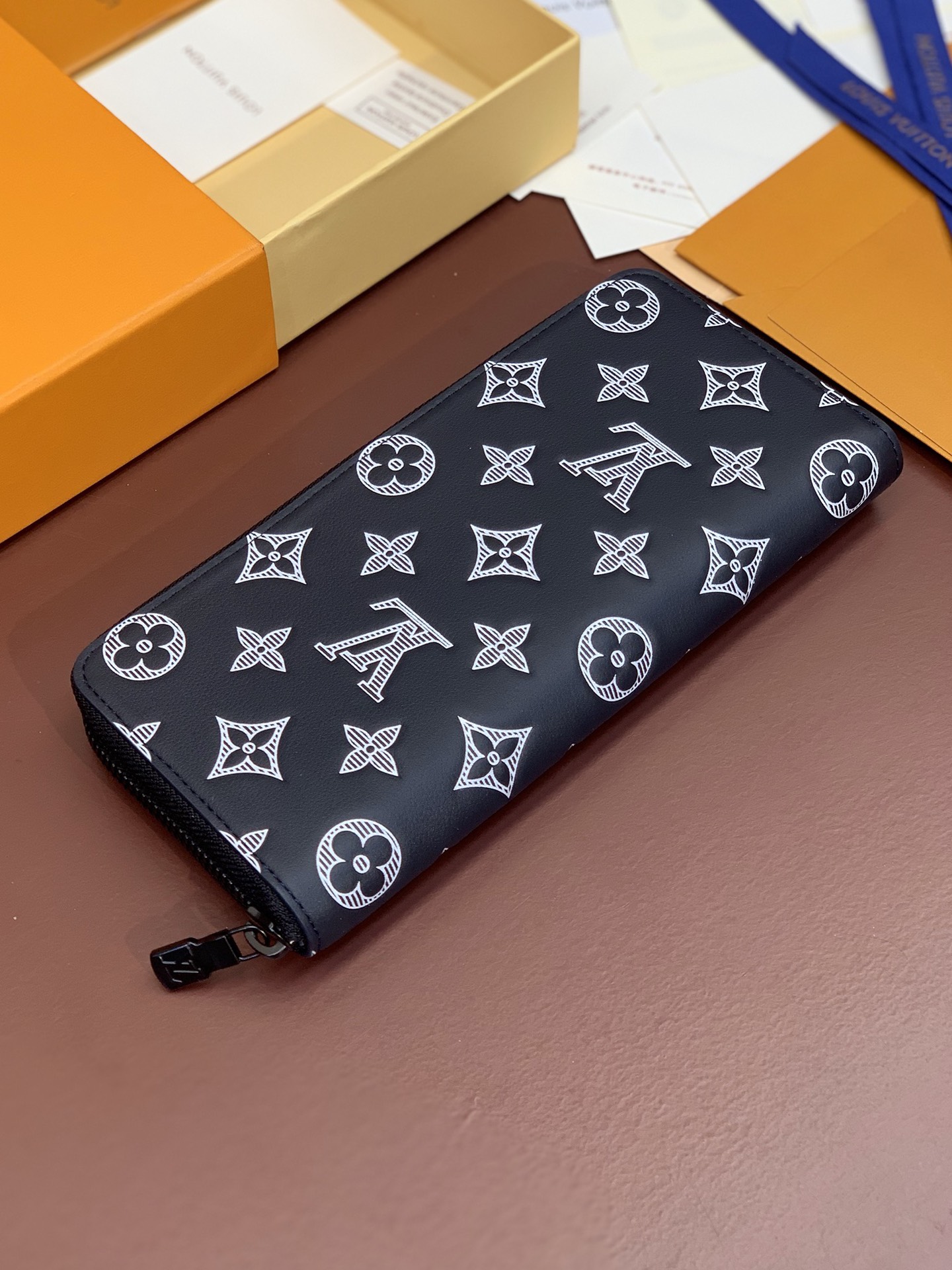 LV原單長夾黑白花紋Monogram皮夾男士收納精品｜歐美奢侈品精品推薦