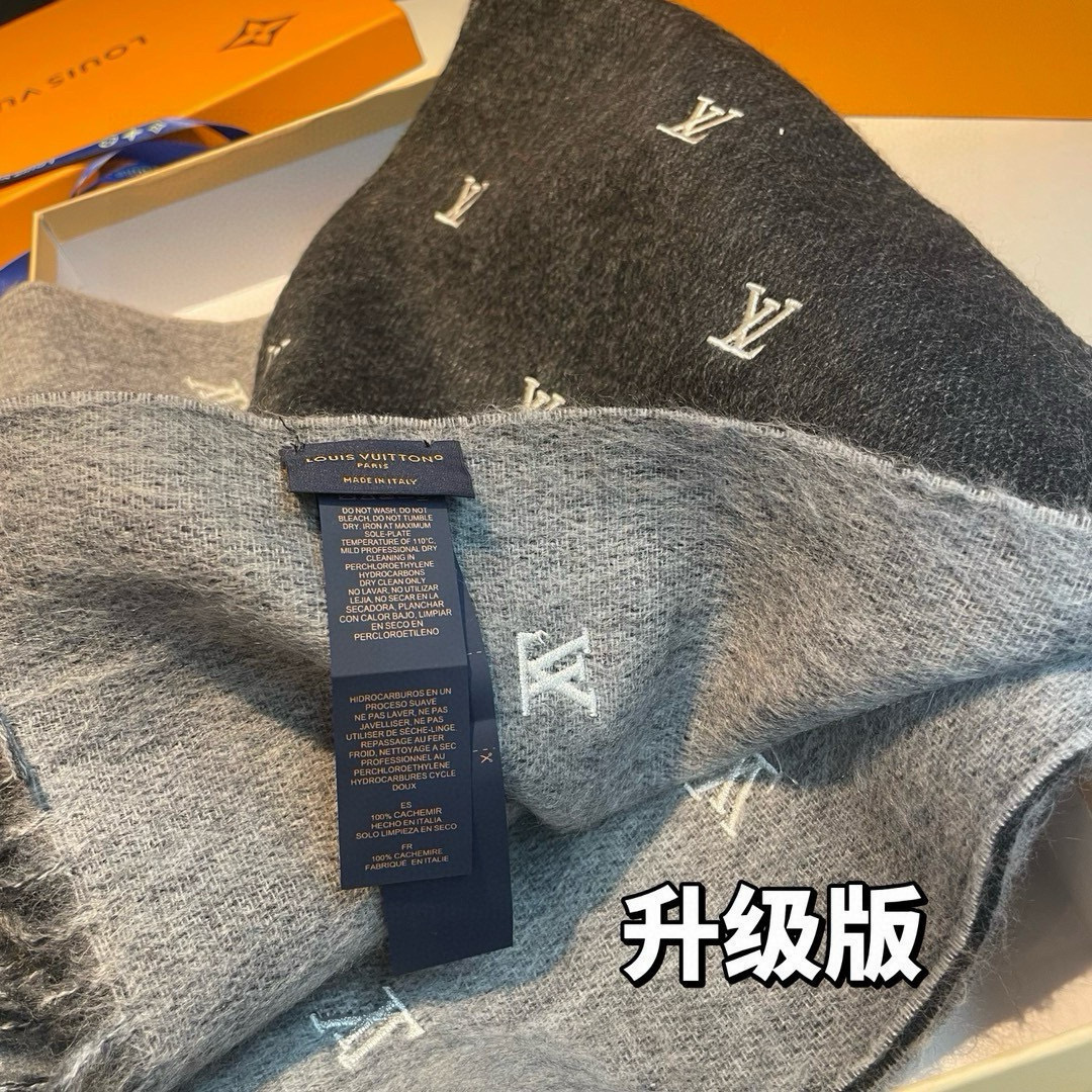 LV高仿男士黑色Logo字母圍巾 升級版厚實羊毛款|超A仿原單精品圖片 11 LV高仿男士黑色Logo字母圍巾 升級版厚實羊毛款|歐美奢侈品精品推薦