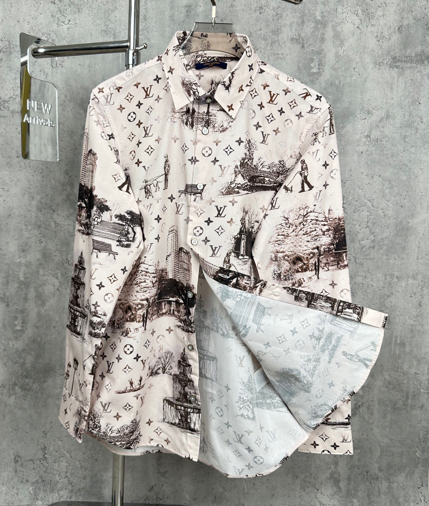 LV一比一精品男襯衫 公園印花設計 輕奢藝術感單品|超A仿原單精品圖片 12 LV一比一精品男襯衫 公園印花設計 輕奢藝術感單品|歐美奢侈品精品推薦