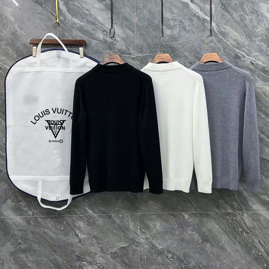 LV A貨黑色針織上衣男款 小圖案設計 質感秋冬首選|超A仿原單精品圖片 7 LV A貨黑色針織上衣男款 小圖案設計 質感秋冬首選|歐美奢侈品精品推薦