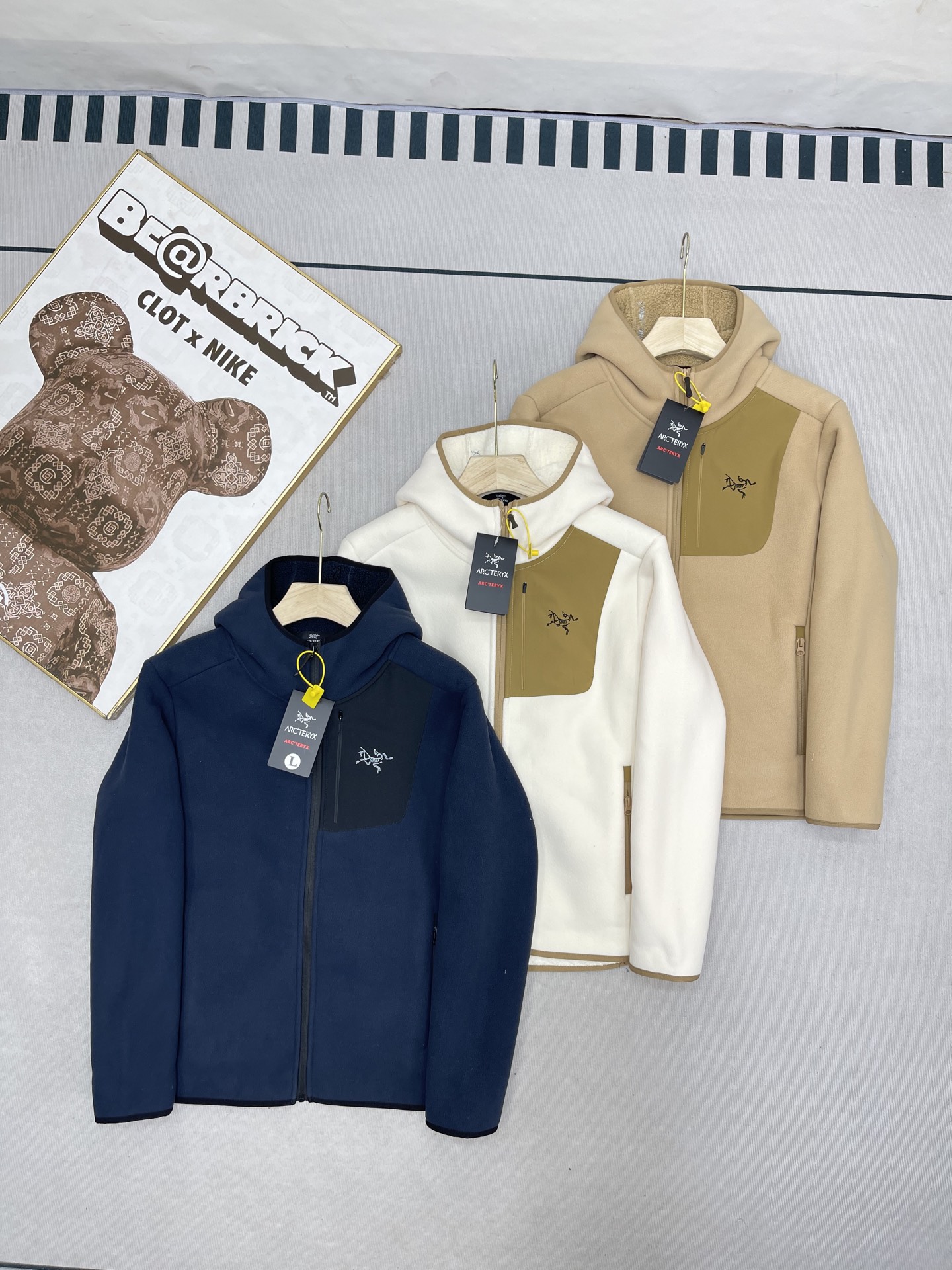 Arc'teryx 高仿連帽撞色刷毛外套男款三色可選機能風單品