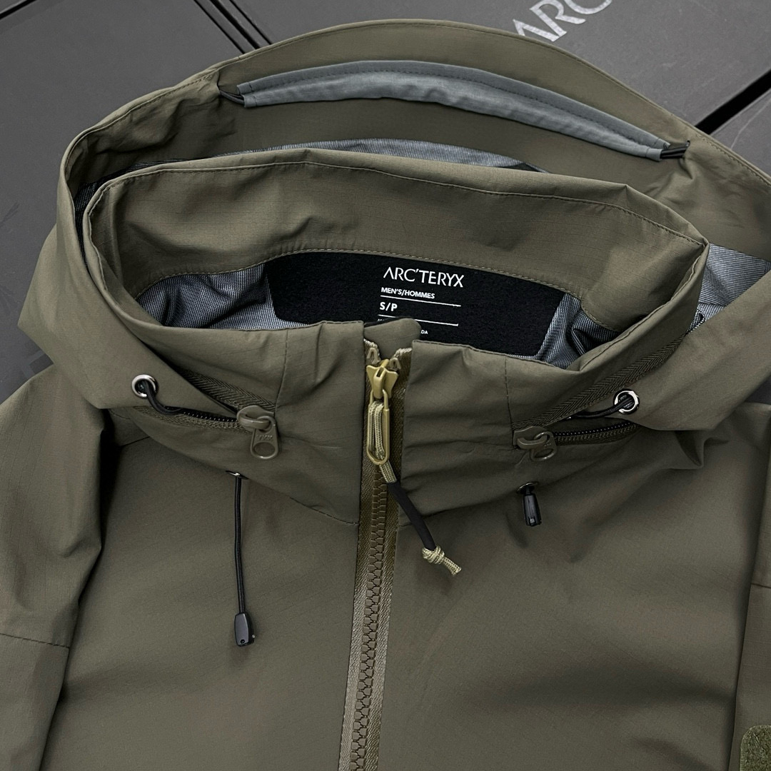 Arc'teryx 高仿GORE-TEX風衣外套男款軍綠戰術機能剪裁| 12 Arc'teryx 高仿GORE-TEX風衣外套男款軍綠戰術機能剪裁