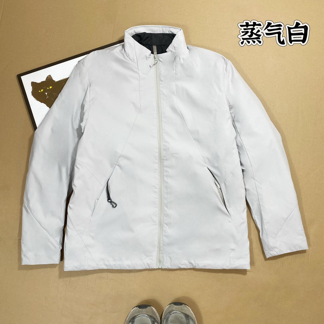 Arc'teryx 原單風衣外套男款蒸氣白輕量設計防風潮感