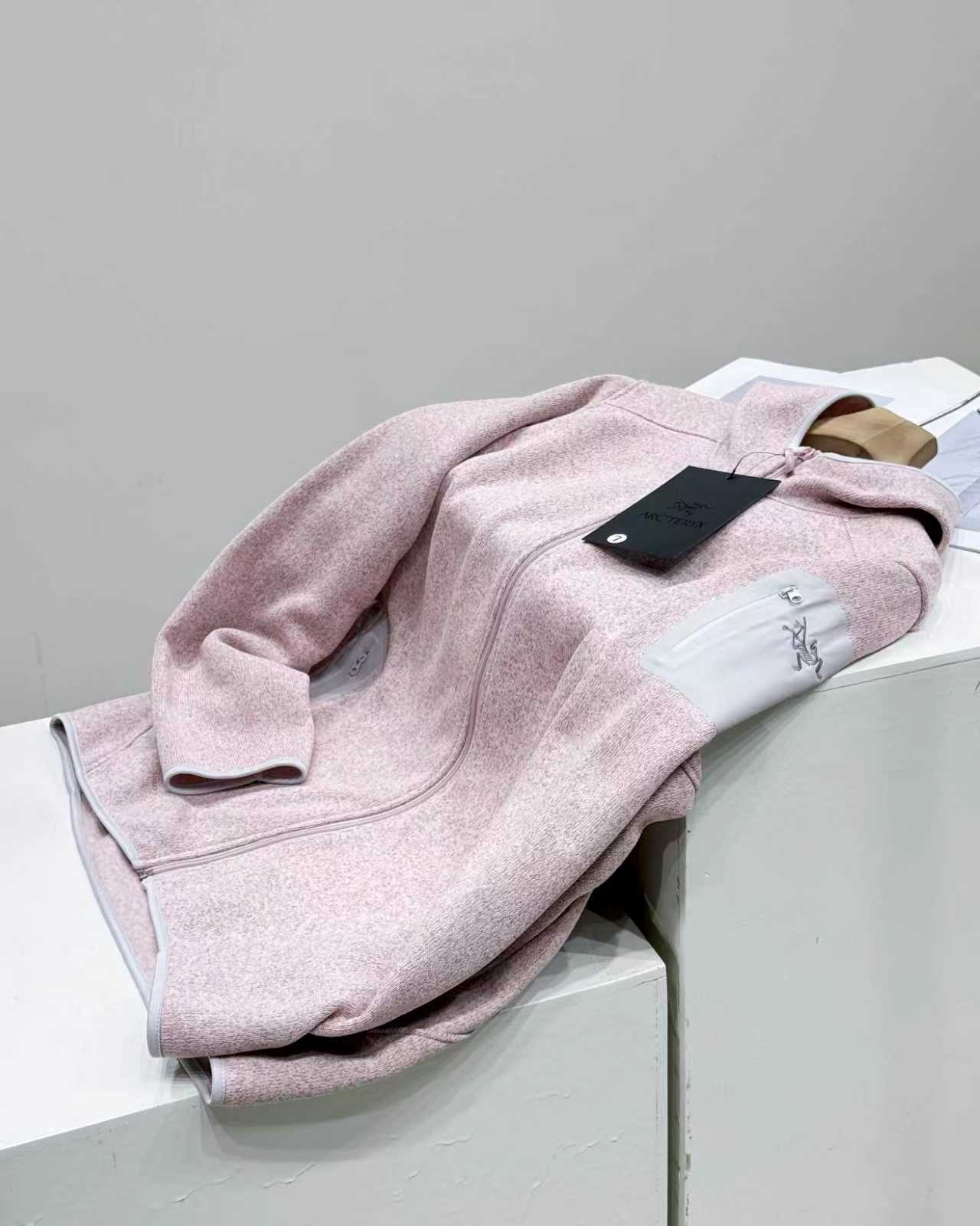 Arc'teryx 一比一黃灰拼接刷毛連帽外套 多口袋戶外休閒款| 8 Arc'teryx 一比一黃灰拼接刷毛連帽外套 多口袋戶外休閒款