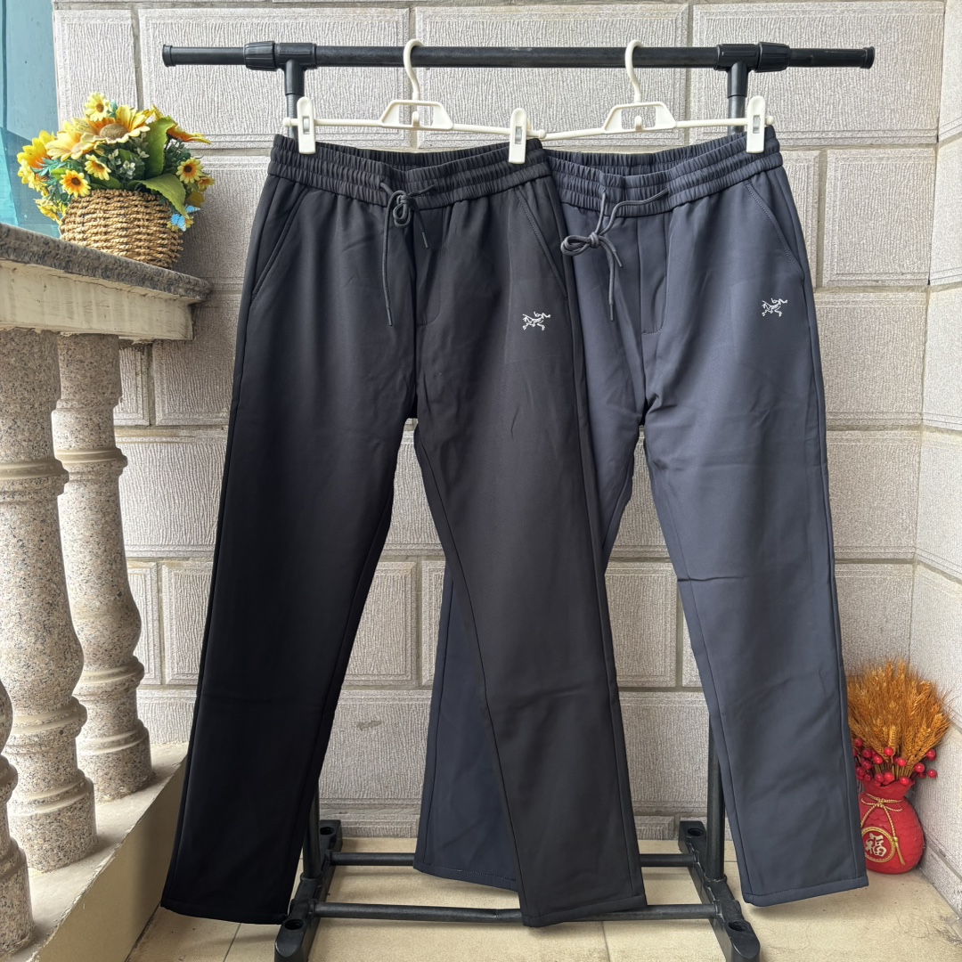 Arc'teryx 高仿黑灰配色男士休閒抽繩褲 基本款機能風設計
