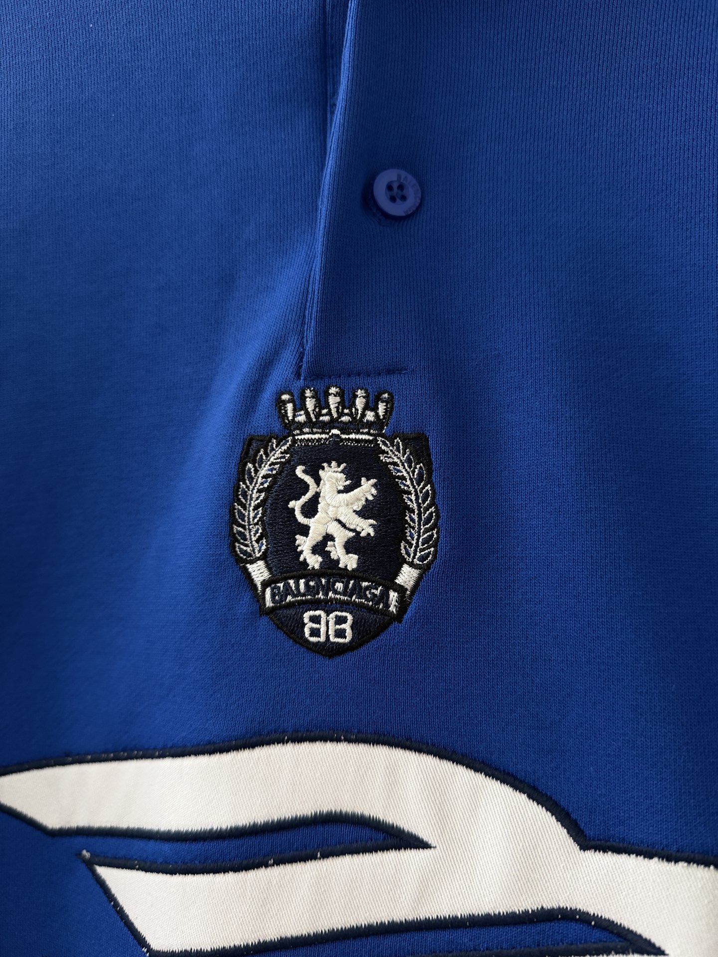 Balenciaga一比一男士藍色運動風連帽衛衣潮流復古設計| 12 Balenciaga一比一男士藍色運動風連帽衛衣潮流復古設計