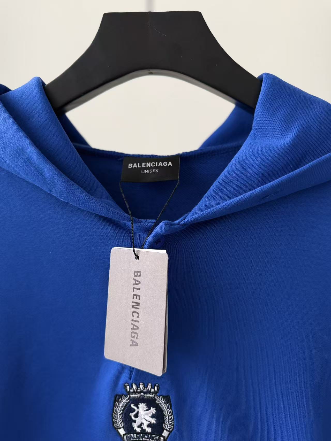 Balenciaga一比一男士藍色運動風連帽衛衣潮流復古設計| 10 Balenciaga一比一男士藍色運動風連帽衛衣潮流復古設計