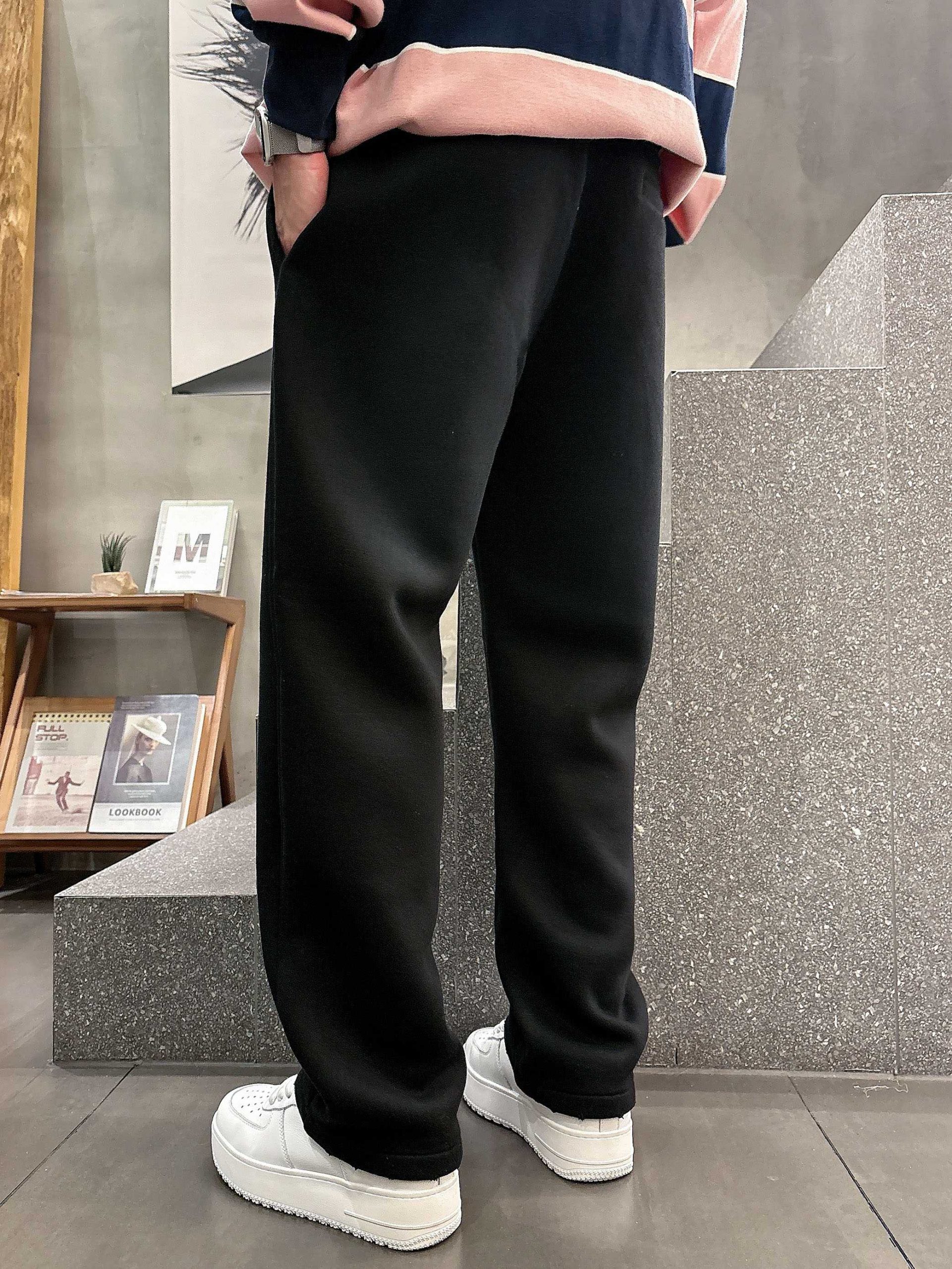 Balenciaga 原單男士黑色刷痕運動褲 休閒寬版百搭剪裁| 11 Balenciaga 原單男士黑色刷痕運動褲 休閒寬版百搭剪裁