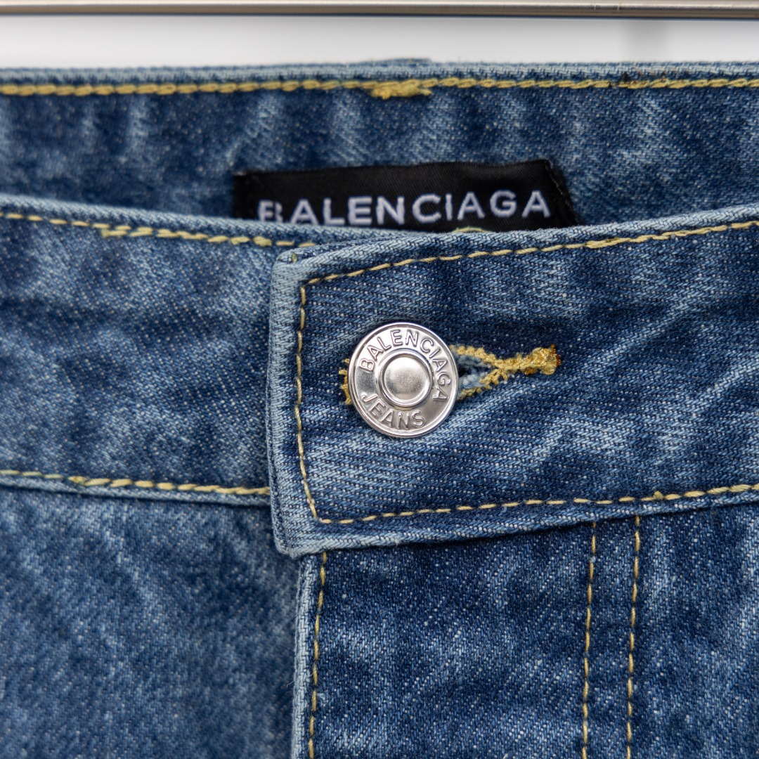 Balenciaga A貨男士字母刷印牛仔褲 潮感設計復古水洗款| 12 Balenciaga A貨男士字母刷印牛仔褲 潮感設計復古水洗款