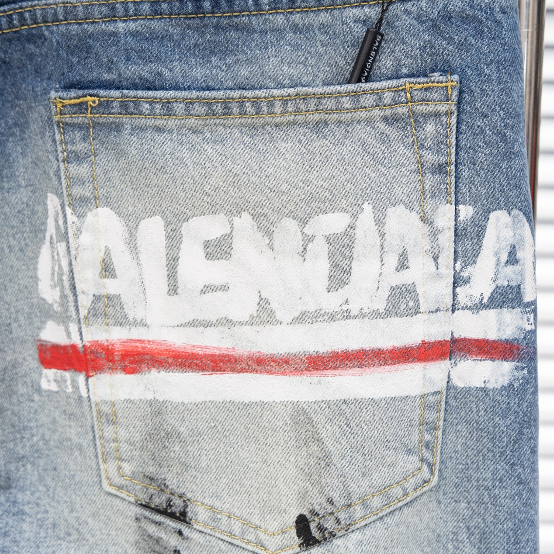 Balenciaga 一比一男士經典水洗刷痕牛仔褲 低調百搭風格| 17 Balenciaga 一比一男士經典水洗刷痕牛仔褲 低調百搭風格