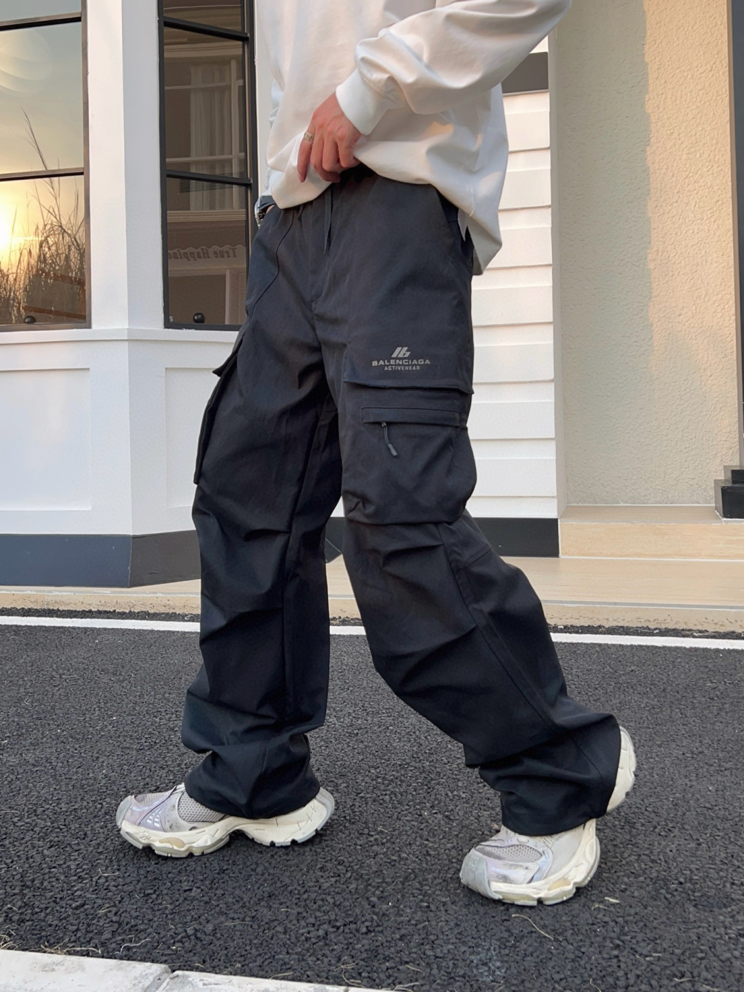 Balenciaga 原單男士黑色工裝長褲 機能風格多口袋版型| 11 Balenciaga 原單男士黑色工裝長褲 機能風格多口袋版型