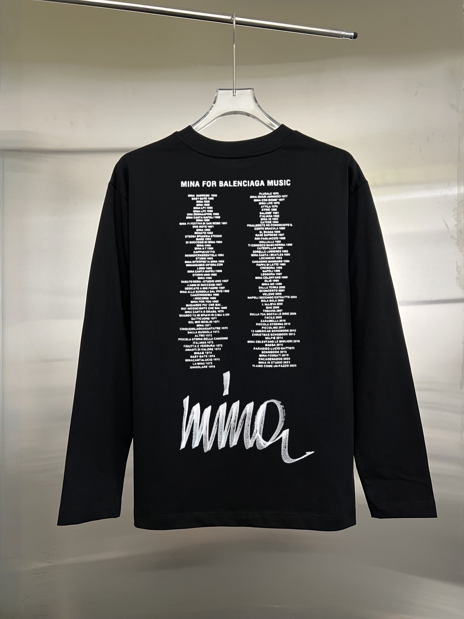 Balenciaga高仿男士長袖T恤 巴黎字樣徽章LOGO設計感款| 13 Balenciaga高仿男士長袖T恤 巴黎字樣徽章LOGO設計感款