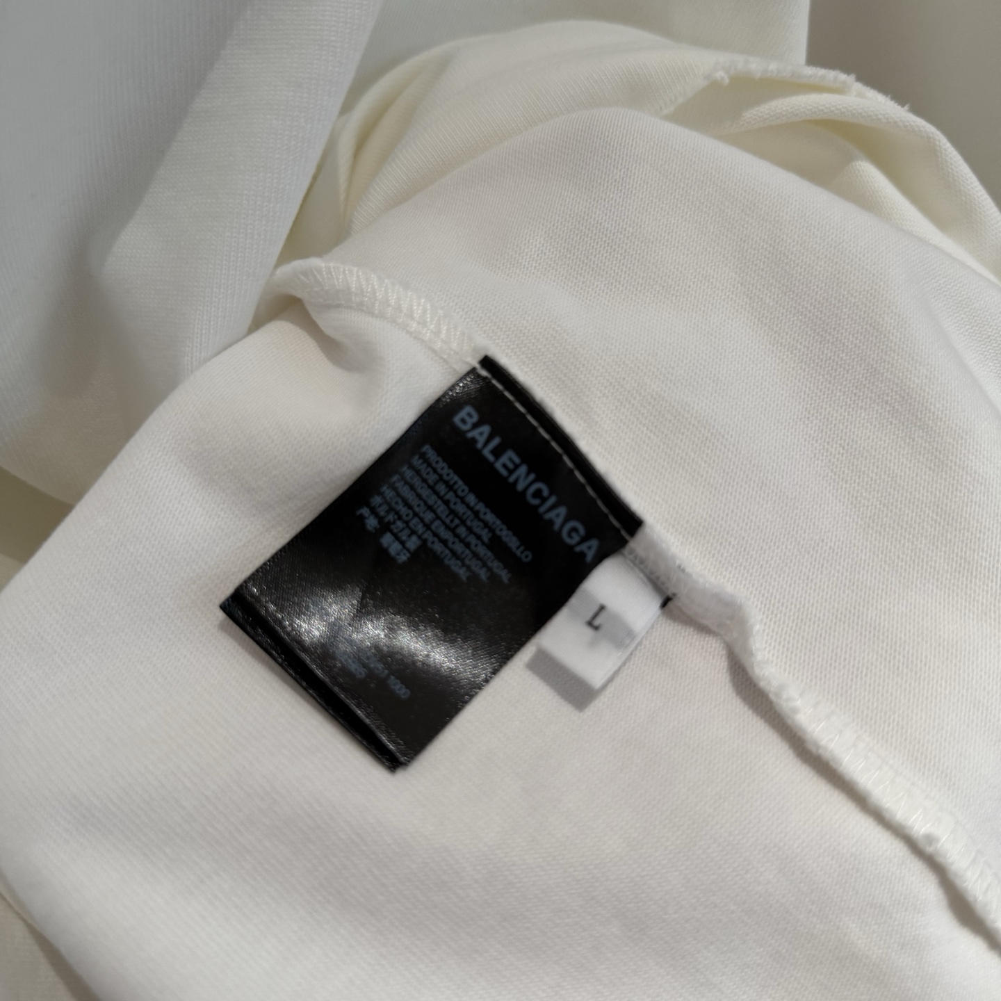 Balenciaga高仿男士白色長袖T恤 刺繡LOGO簡約設計款| 8 Balenciaga高仿男士白色長袖T恤 刺繡LOGO簡約設計款