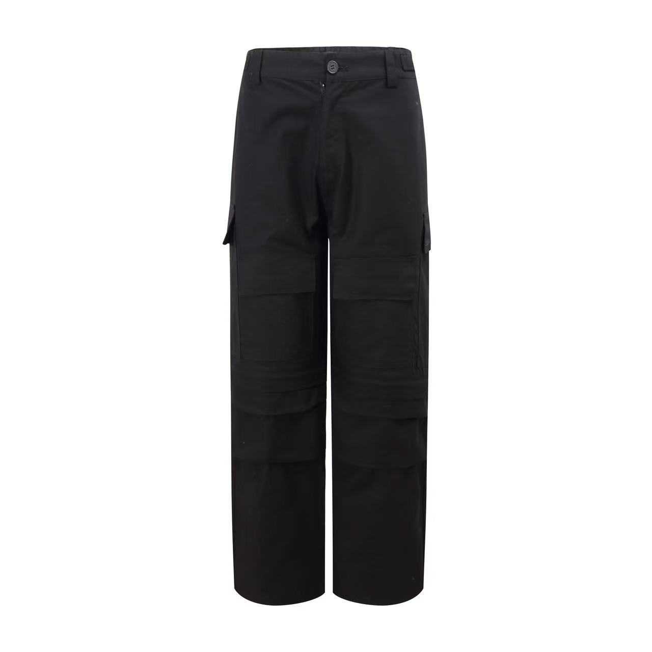 Balenciaga 高仿黑色後袋工裝褲 經典重磅質感剪裁| 14 Balenciaga 高仿黑色後袋工裝褲 經典重磅質感剪裁