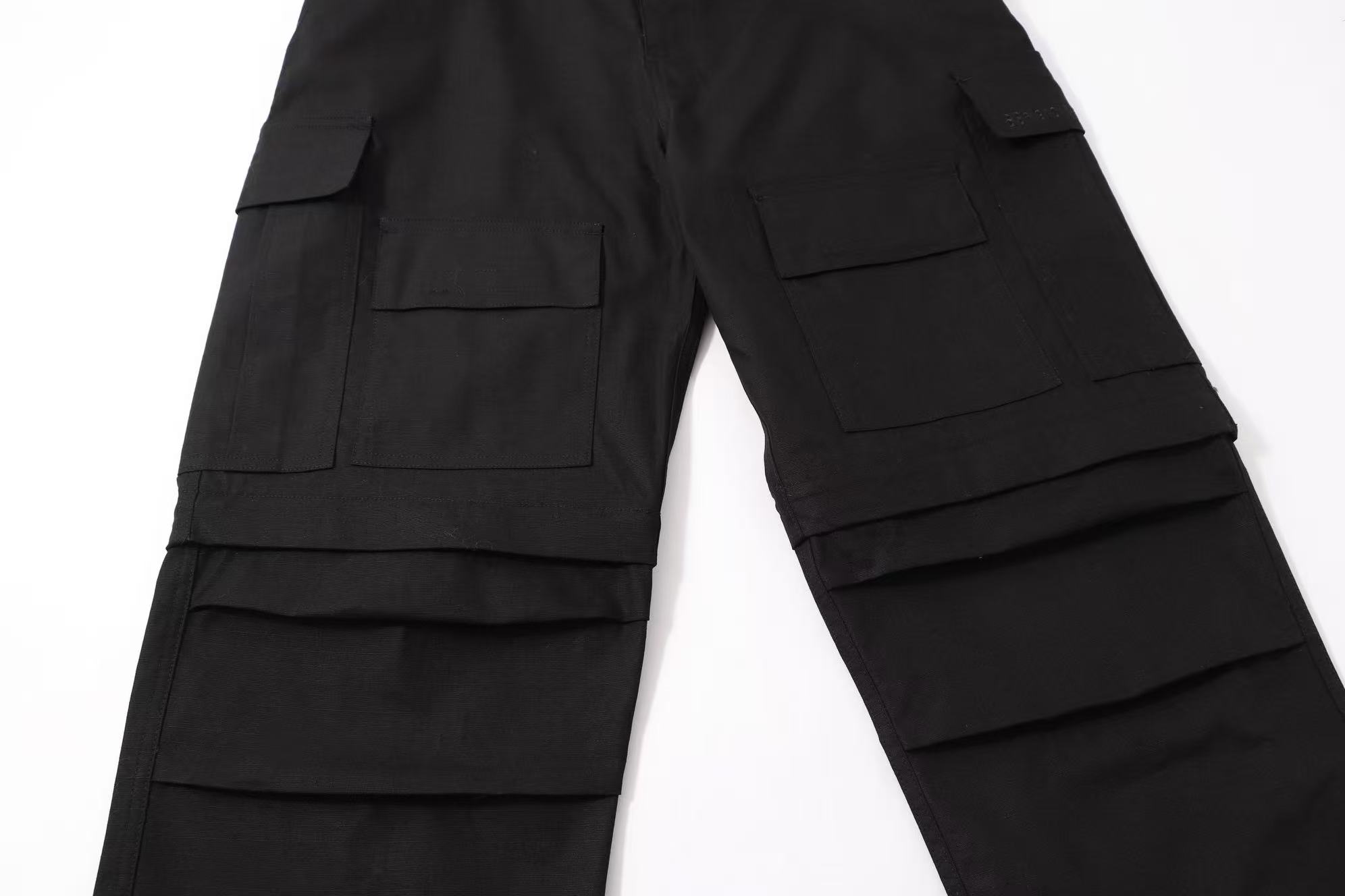 Balenciaga 高仿黑色後袋工裝褲 經典重磅質感剪裁| 12 Balenciaga 高仿黑色後袋工裝褲 經典重磅質感剪裁
